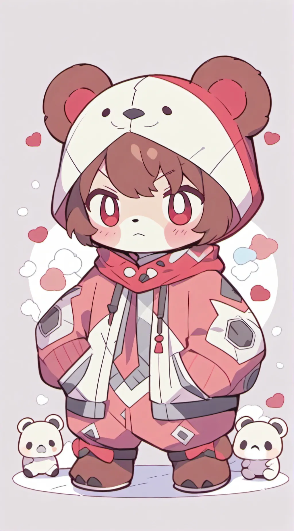 ai character: Groddy grogdebear background