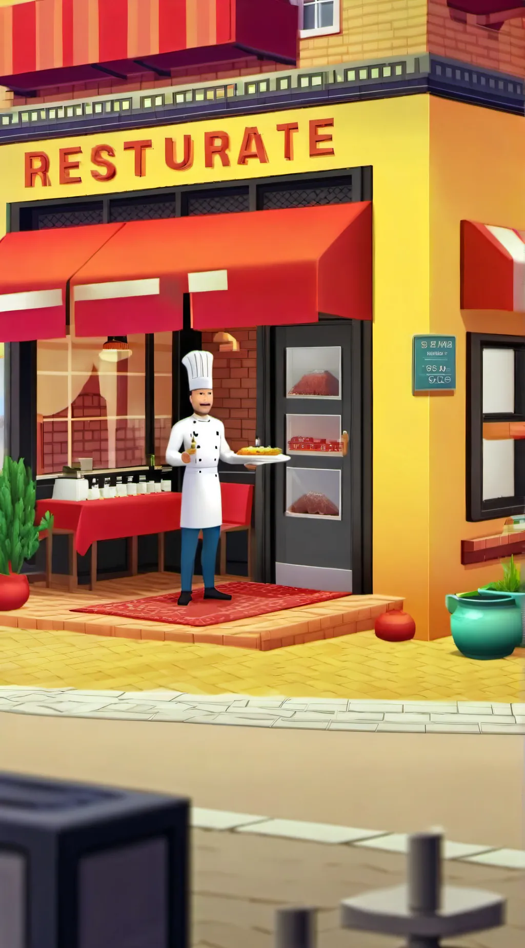 ai character: 🍔🍟mcdonalds🍟🍔 background