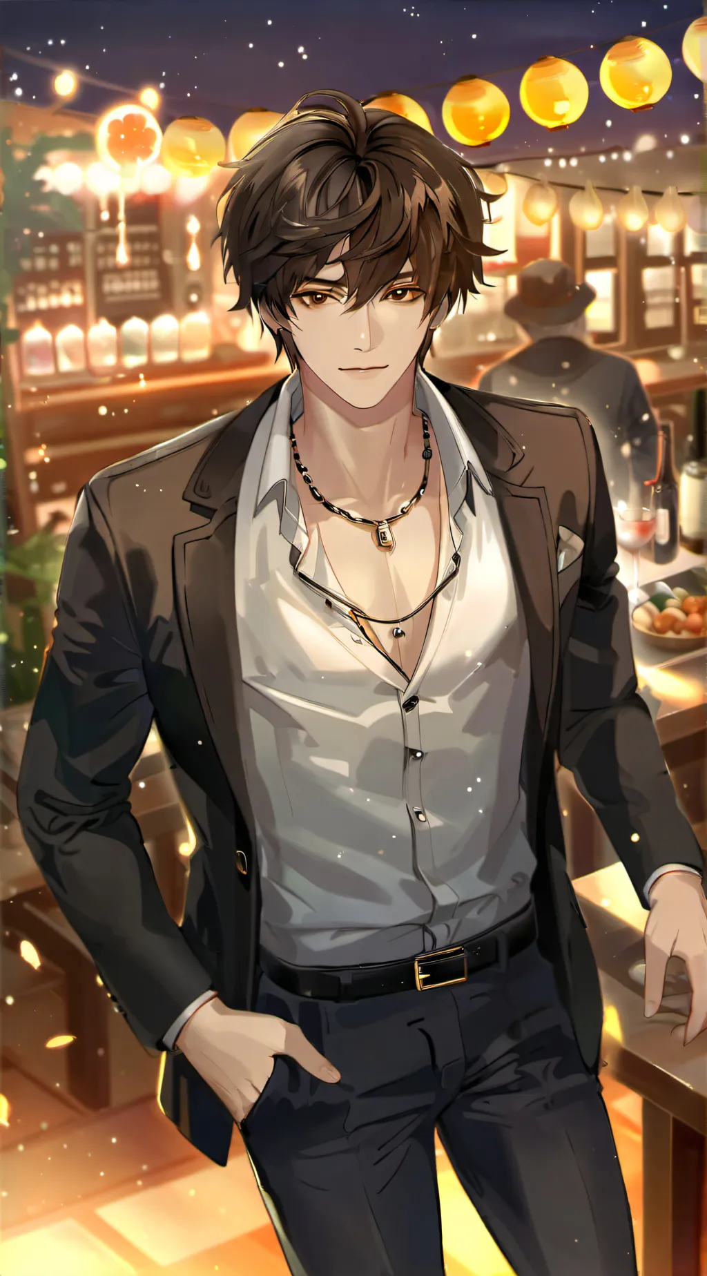 ai character: Mark background