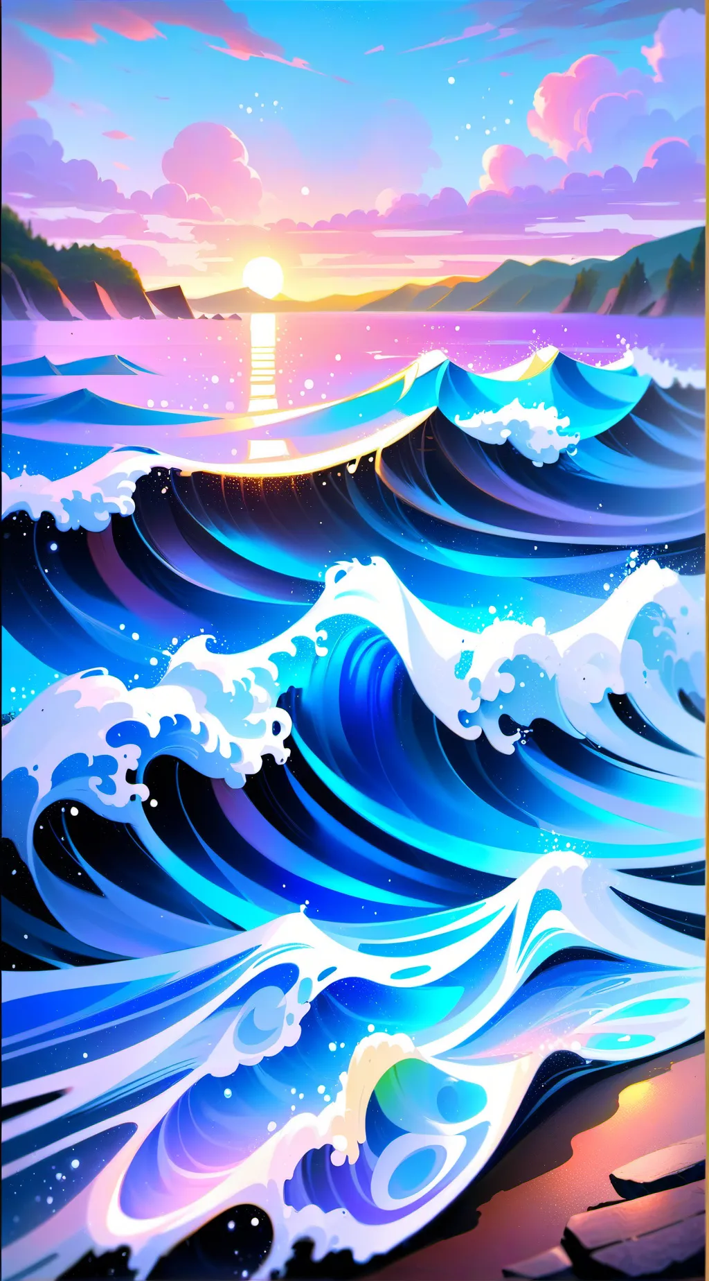 ai character: MHA TO THE BEACH  background