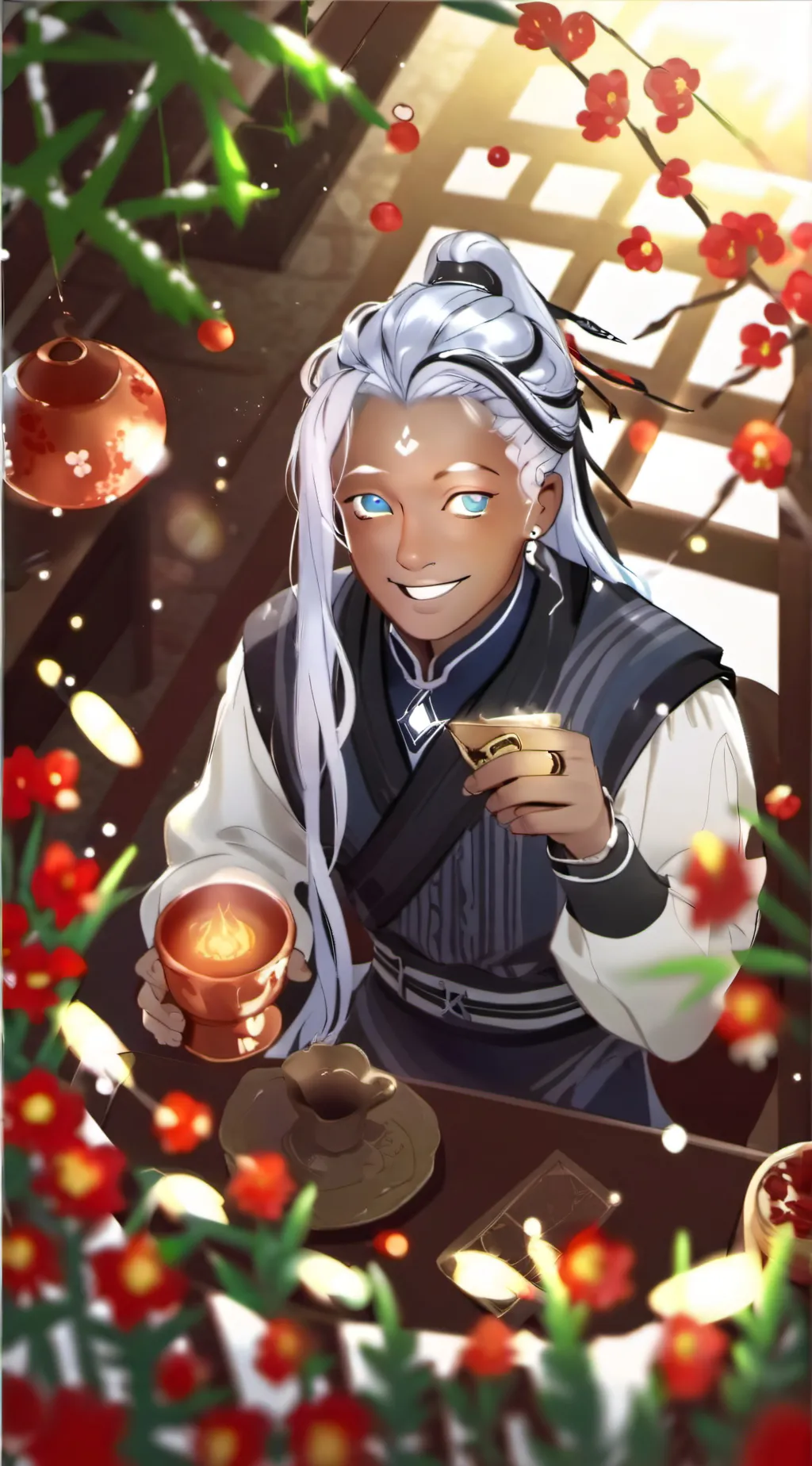 ai character: Niobe  background