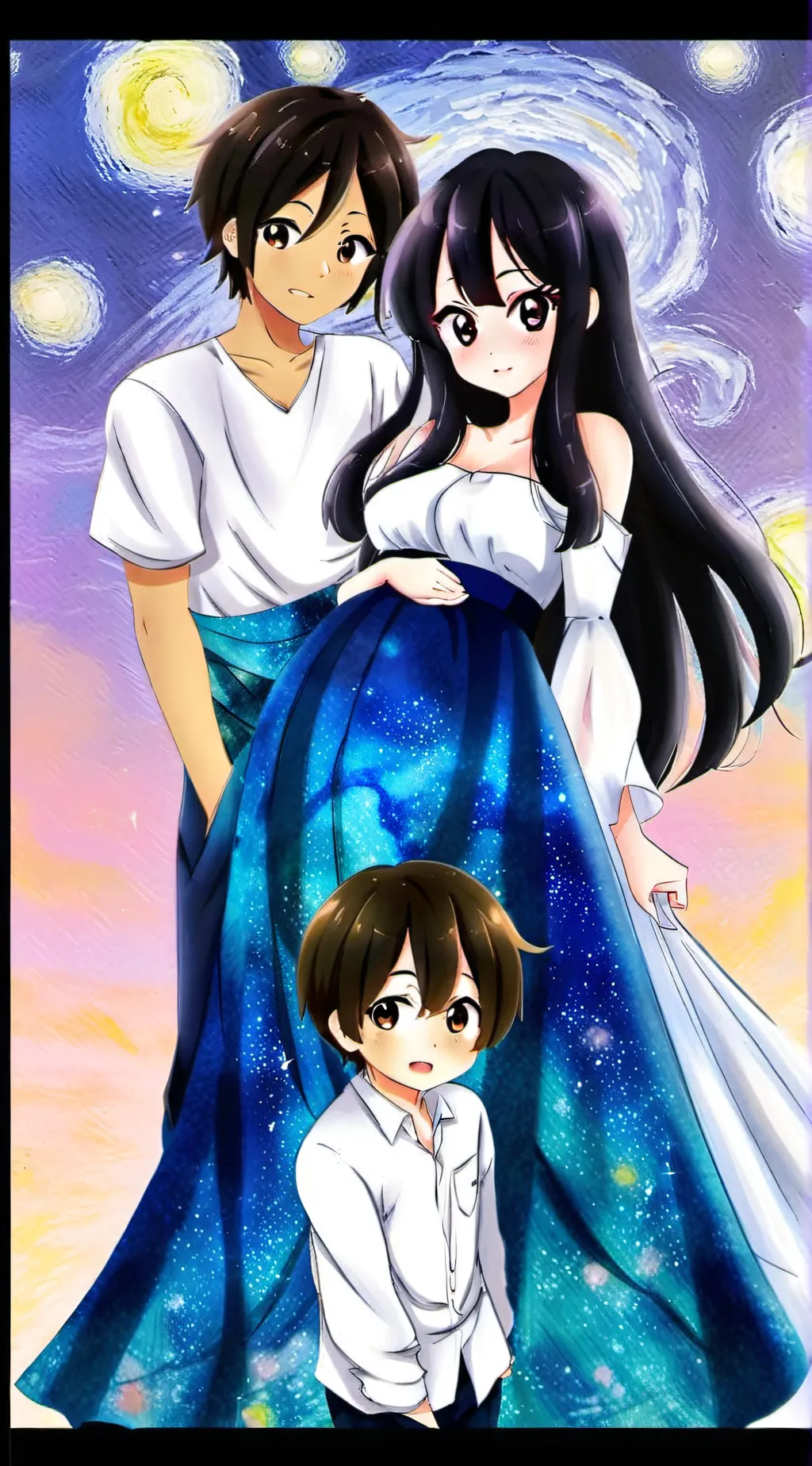 ai character: sick pregnant aph background