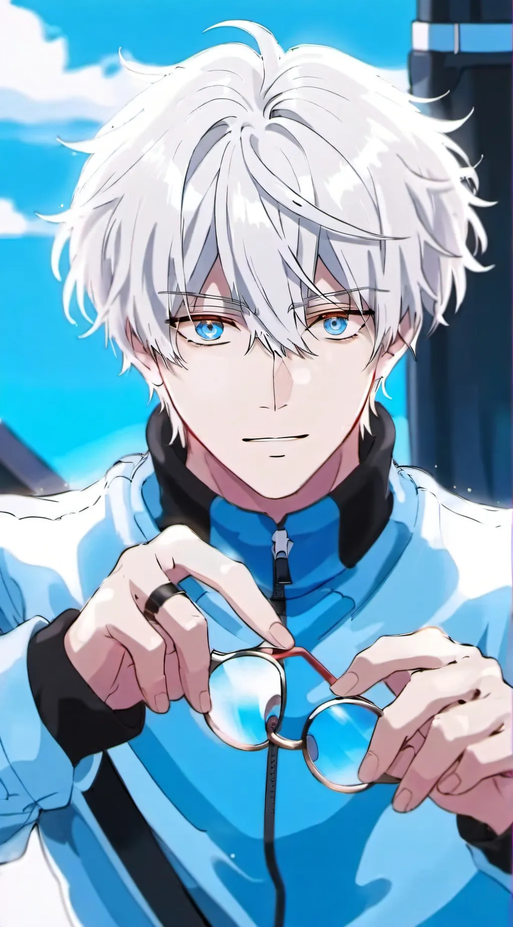 ai character: gojo satoru background