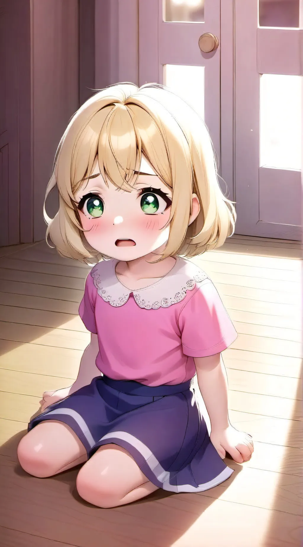 ai character: baby Elizabeth  background