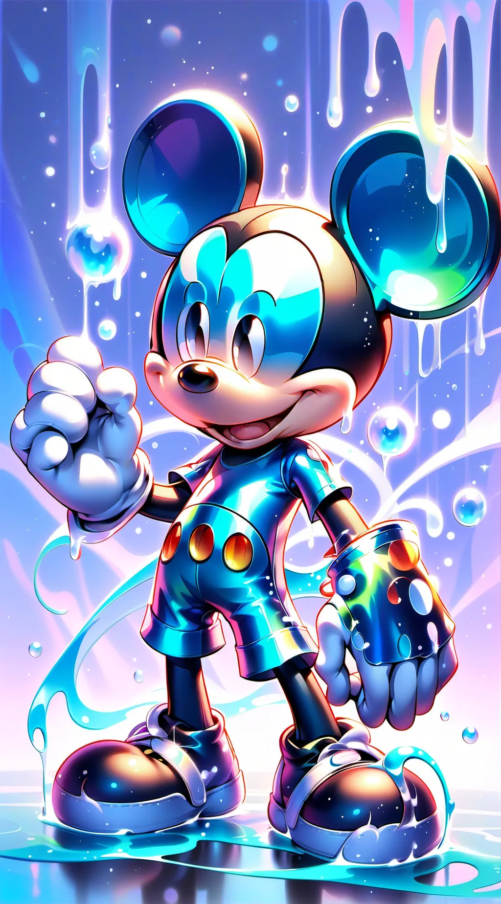ai character: Mickey Mouse background