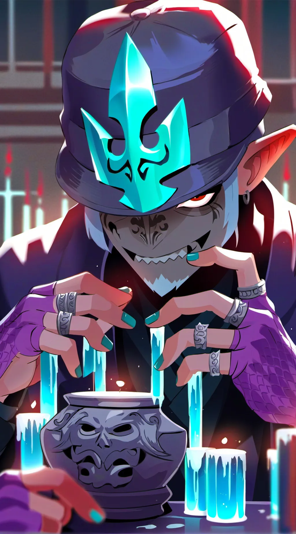 ai character: HH but cars background