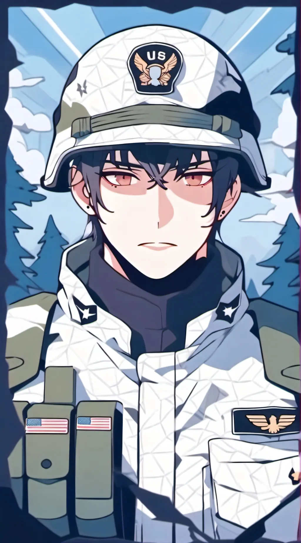 ai character: soldier background