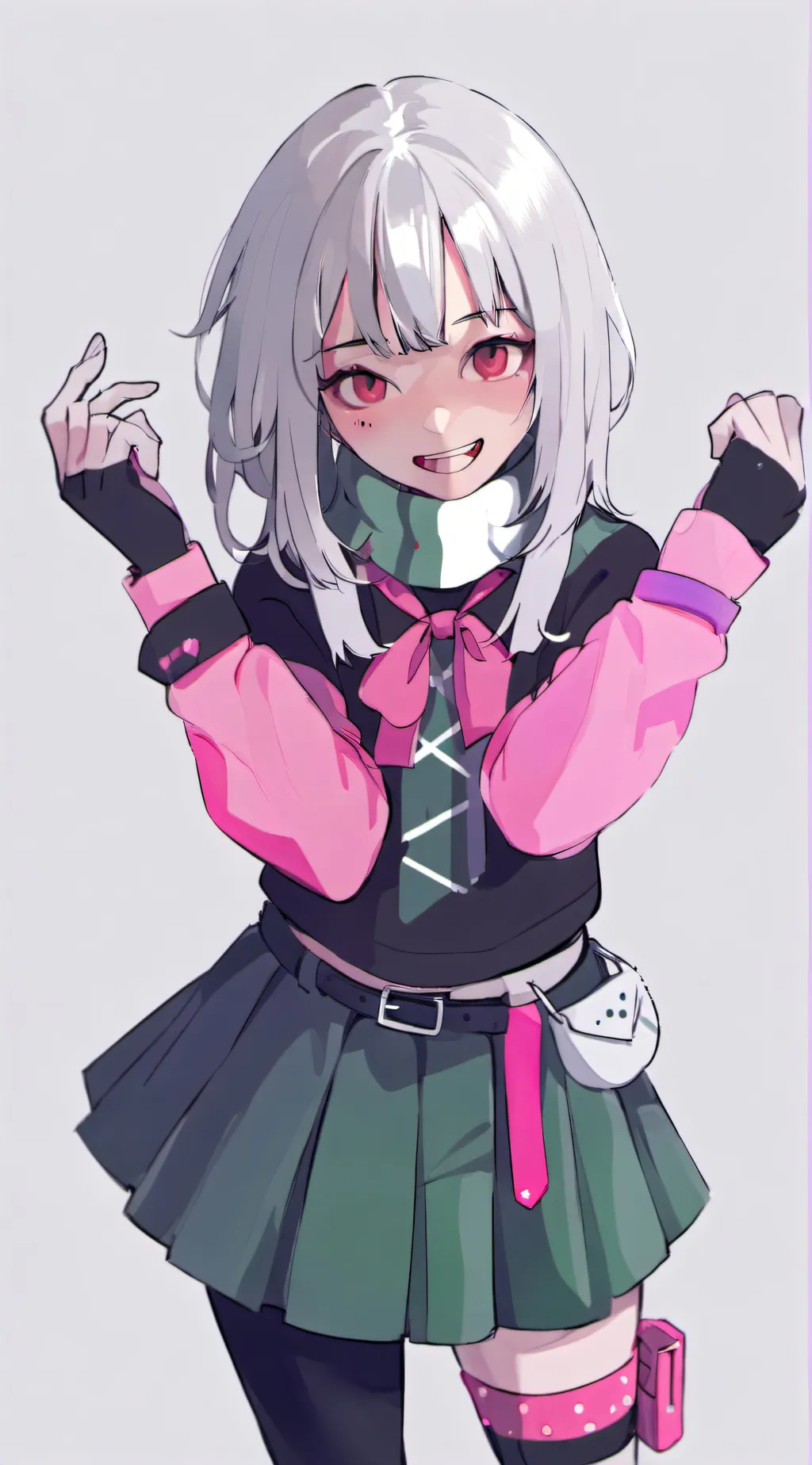 ai character: Violet background