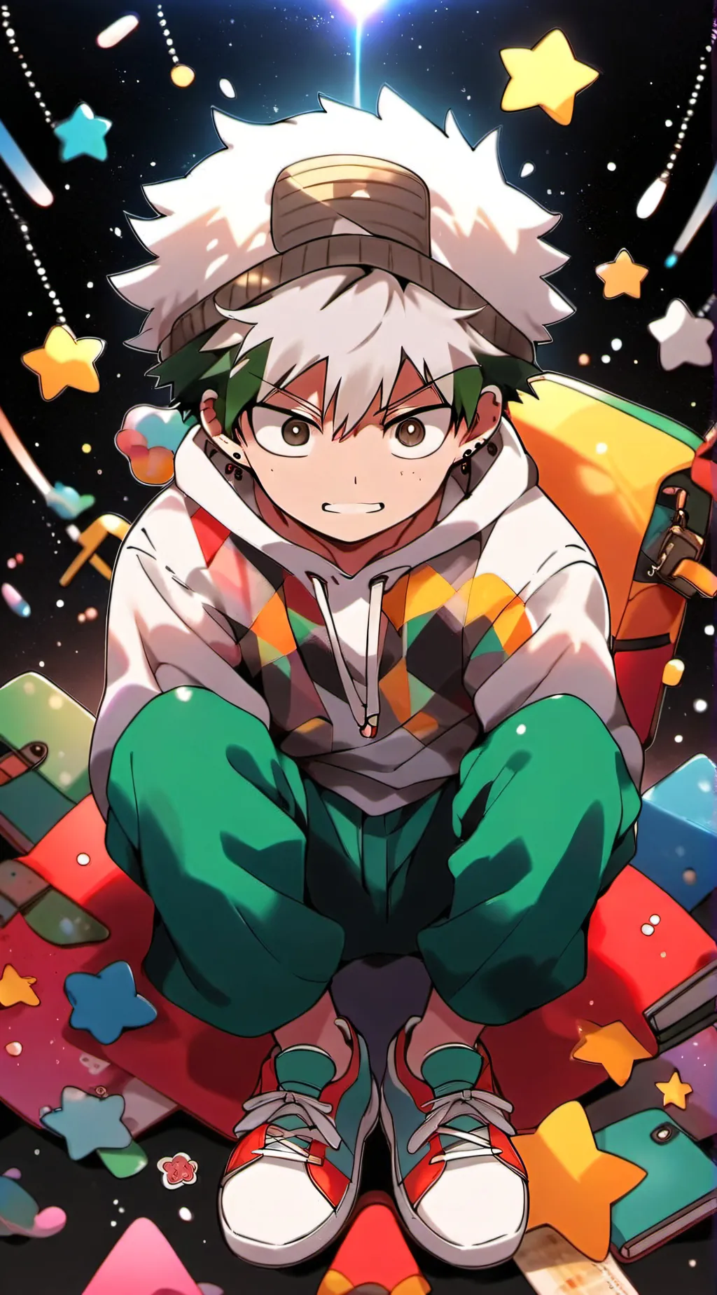 ai character: Katsuki  background