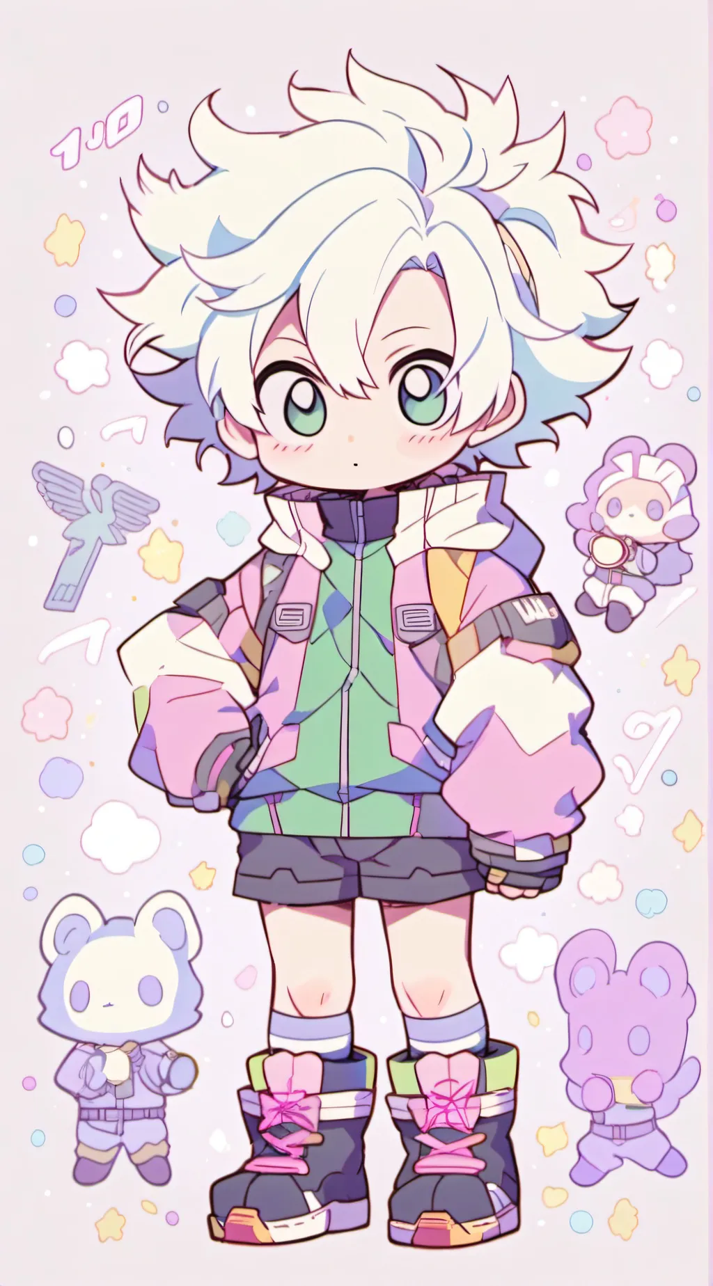 ai character: My hero academia  background