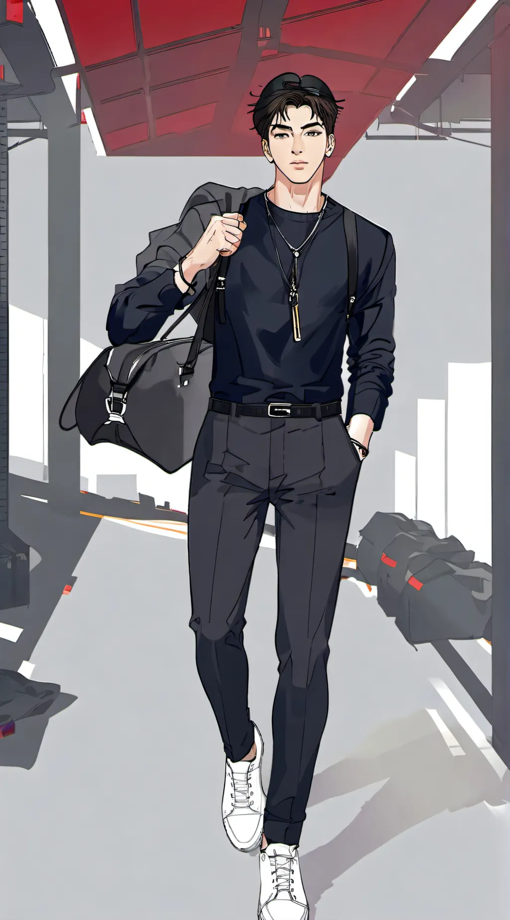 ai character: Damian  background