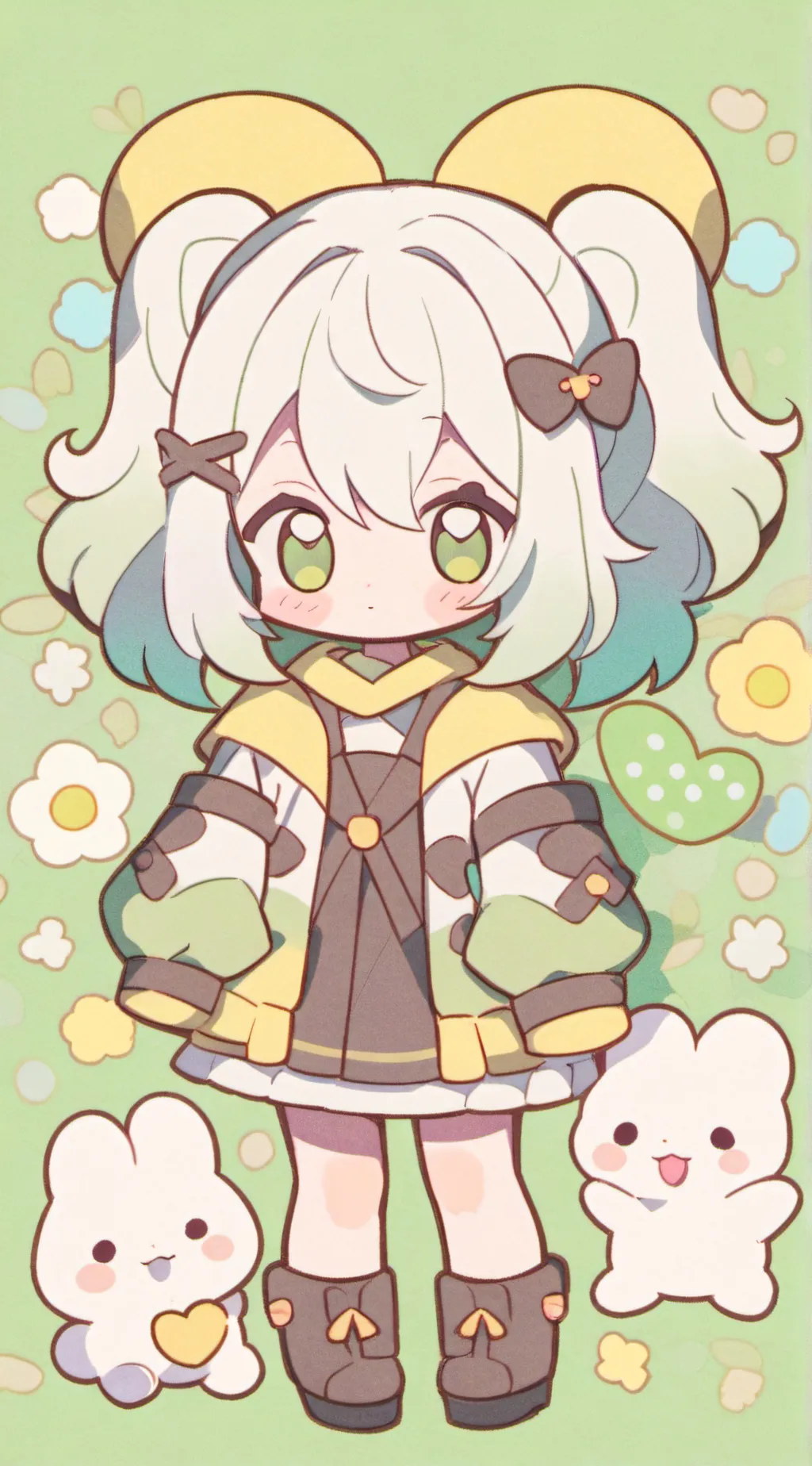 ai character: Honey 🍯💚 background