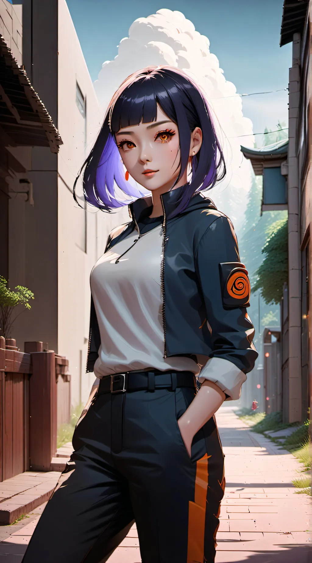 ai character: hinata vor  background