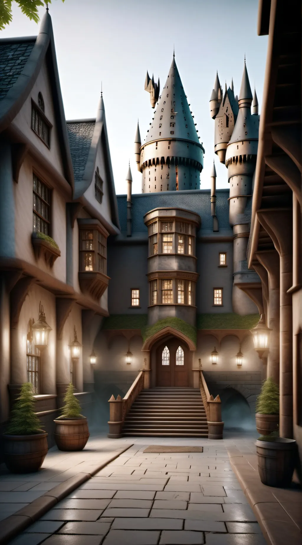 ai character: Hogwarts background