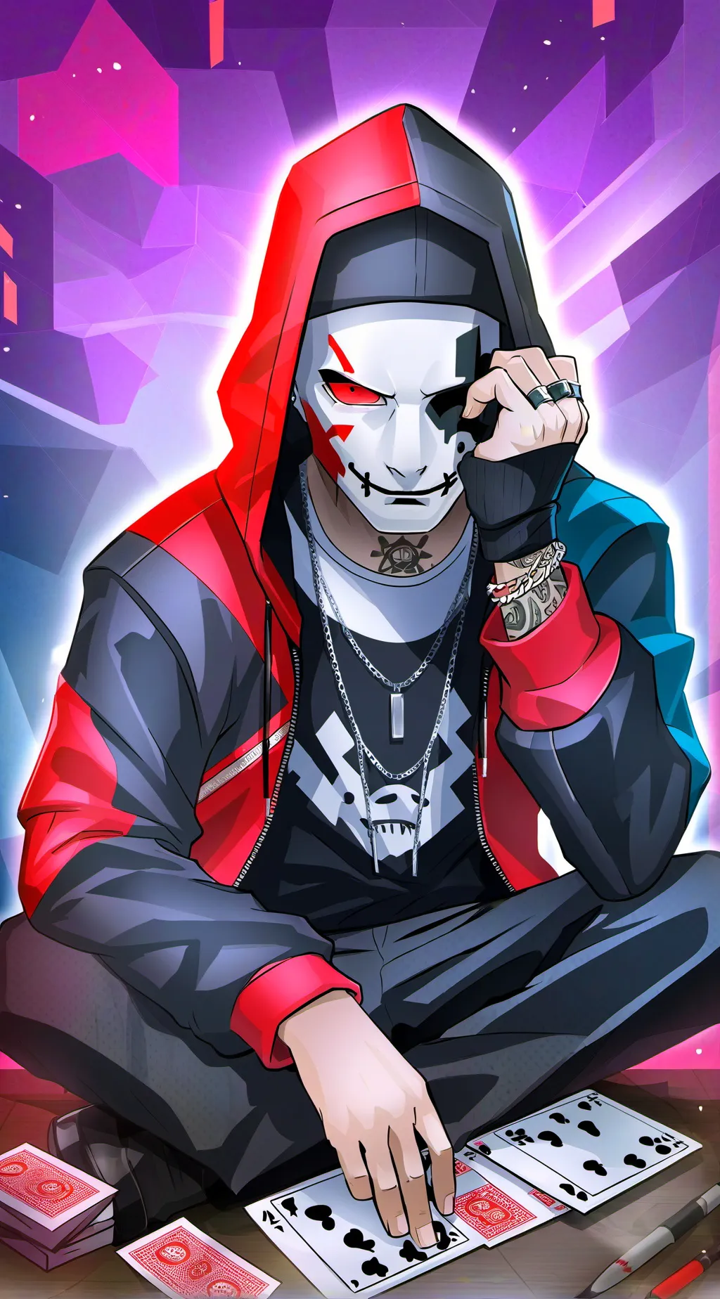 ai character: Jigsaw background