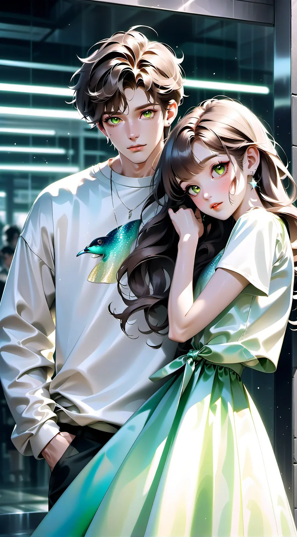 ai character: Chris and Cathy background