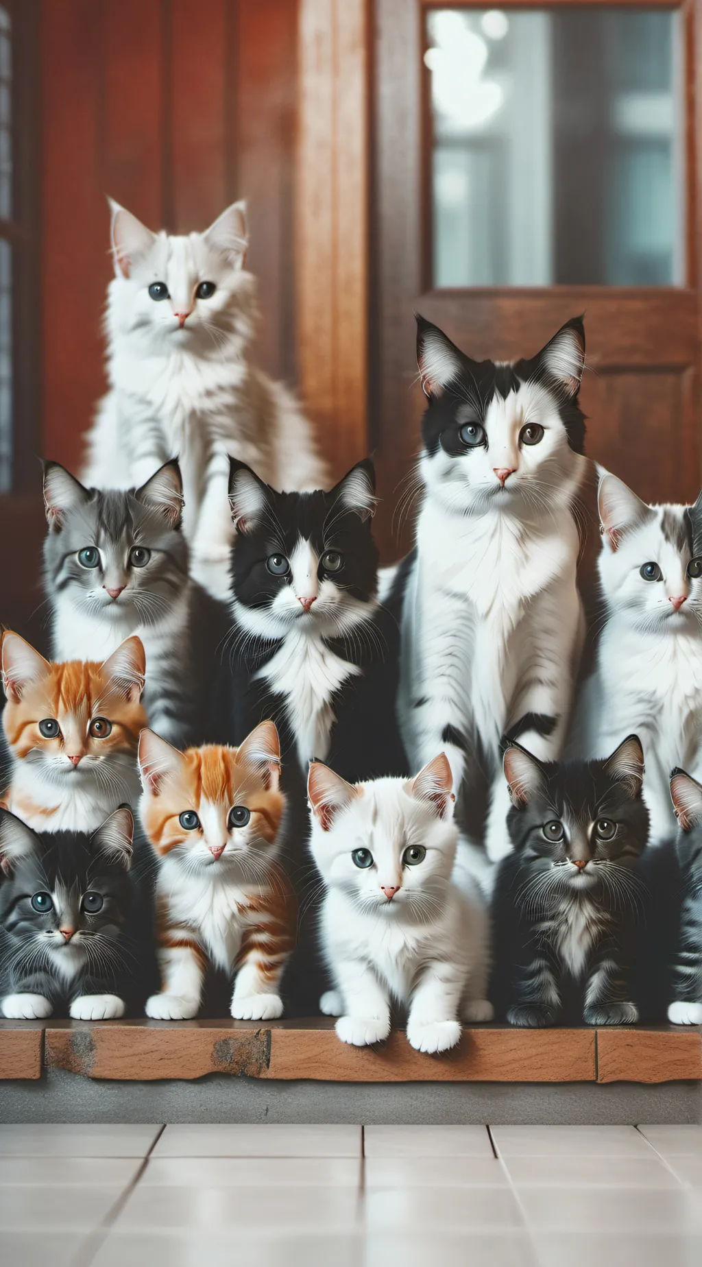 ai character: Cat family  background