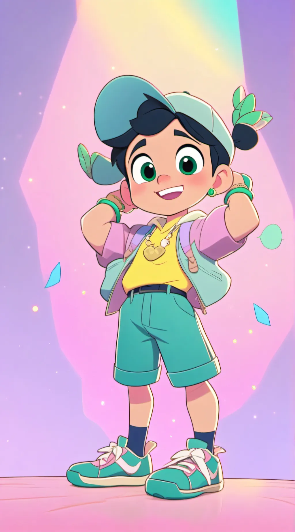 ai character: Cartoon boy part 2 background