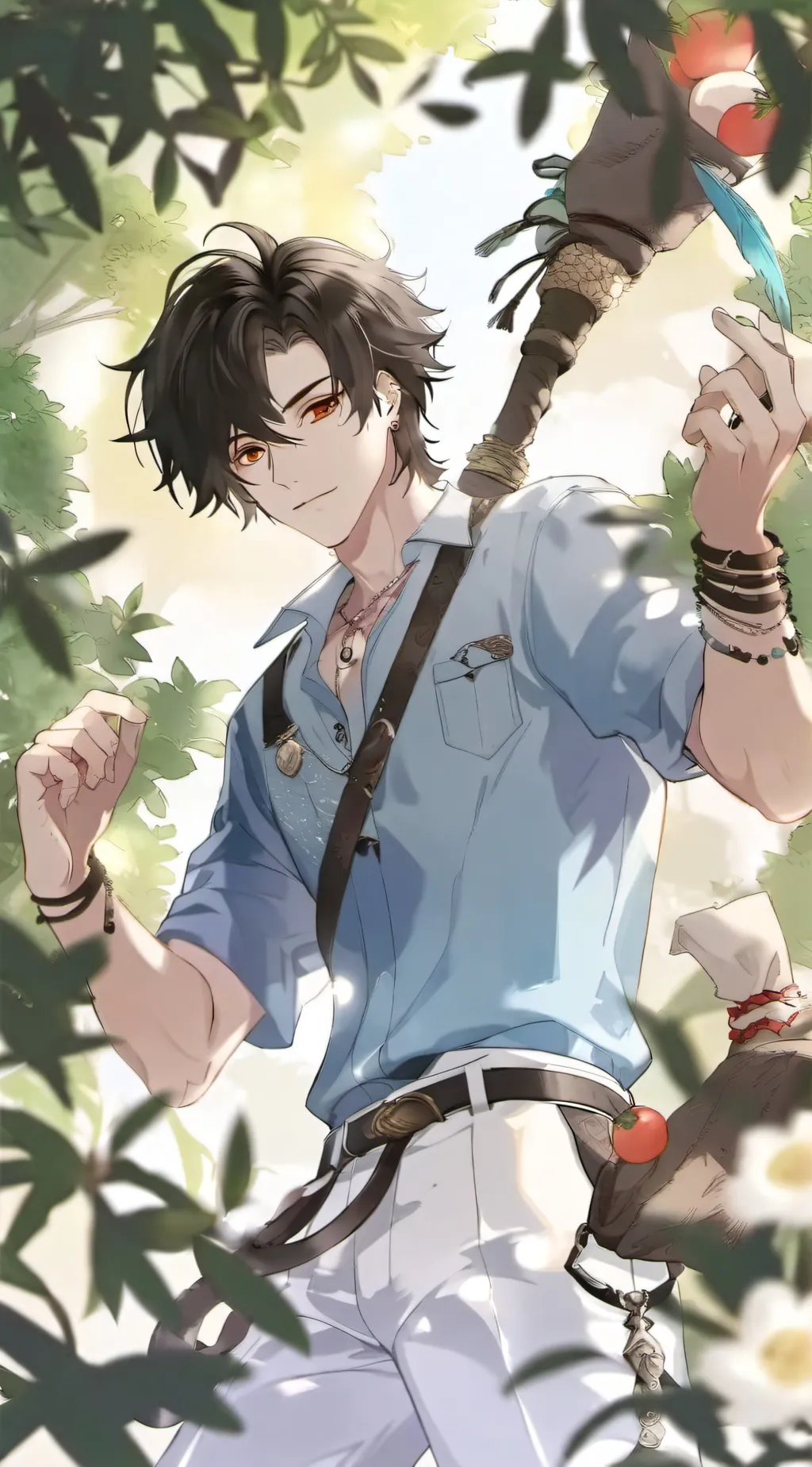 ai character: Bakugo y Kirishima background