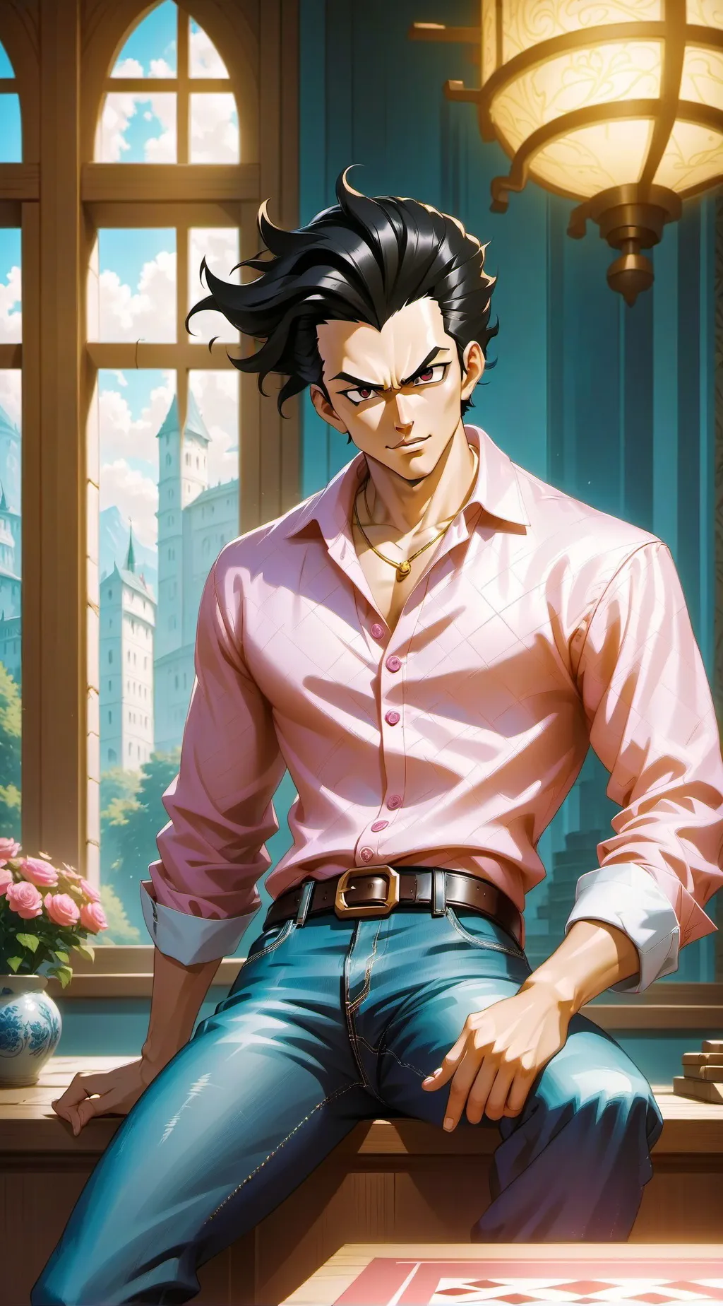 ai character: Vageta background