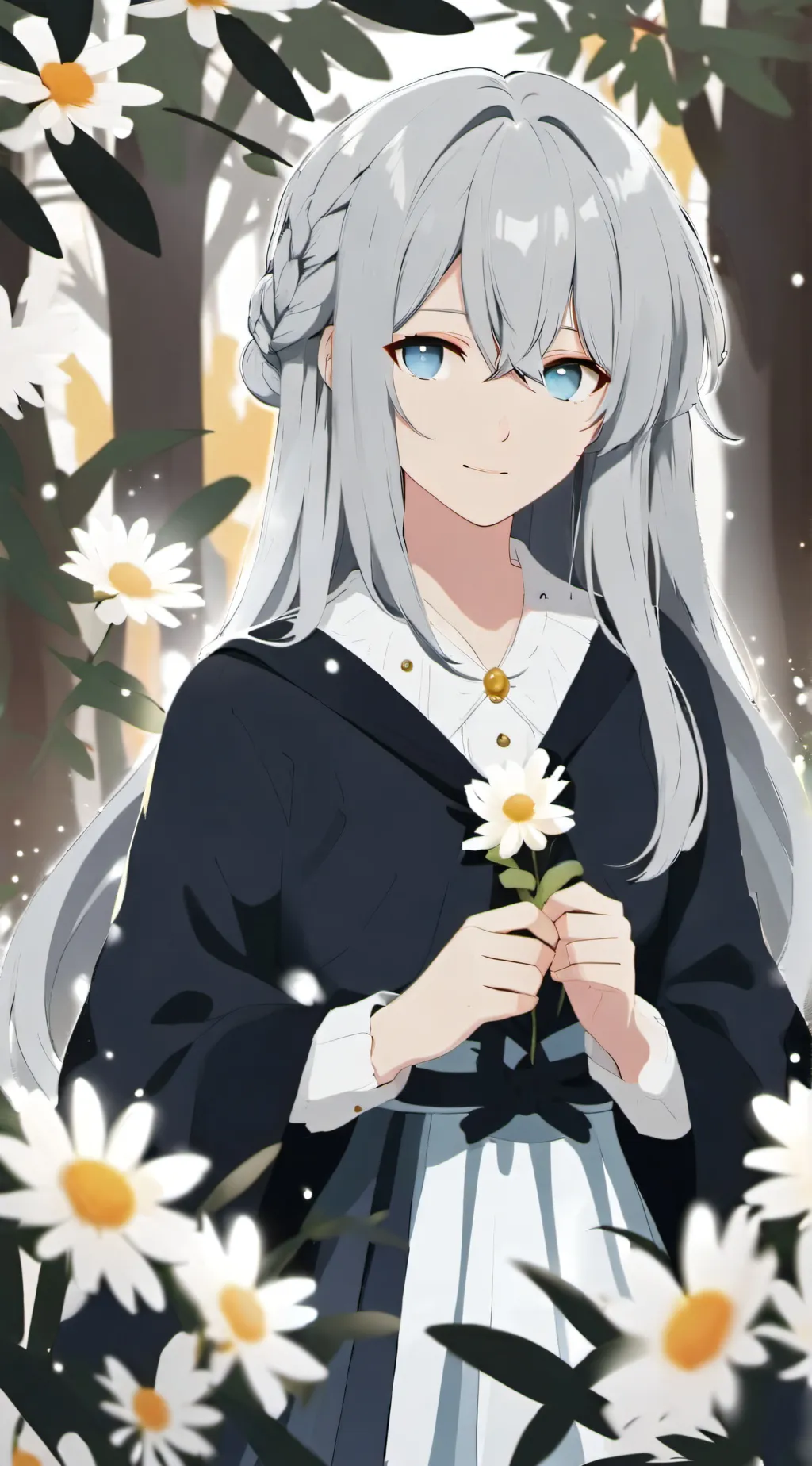 ai character: Ashley  background