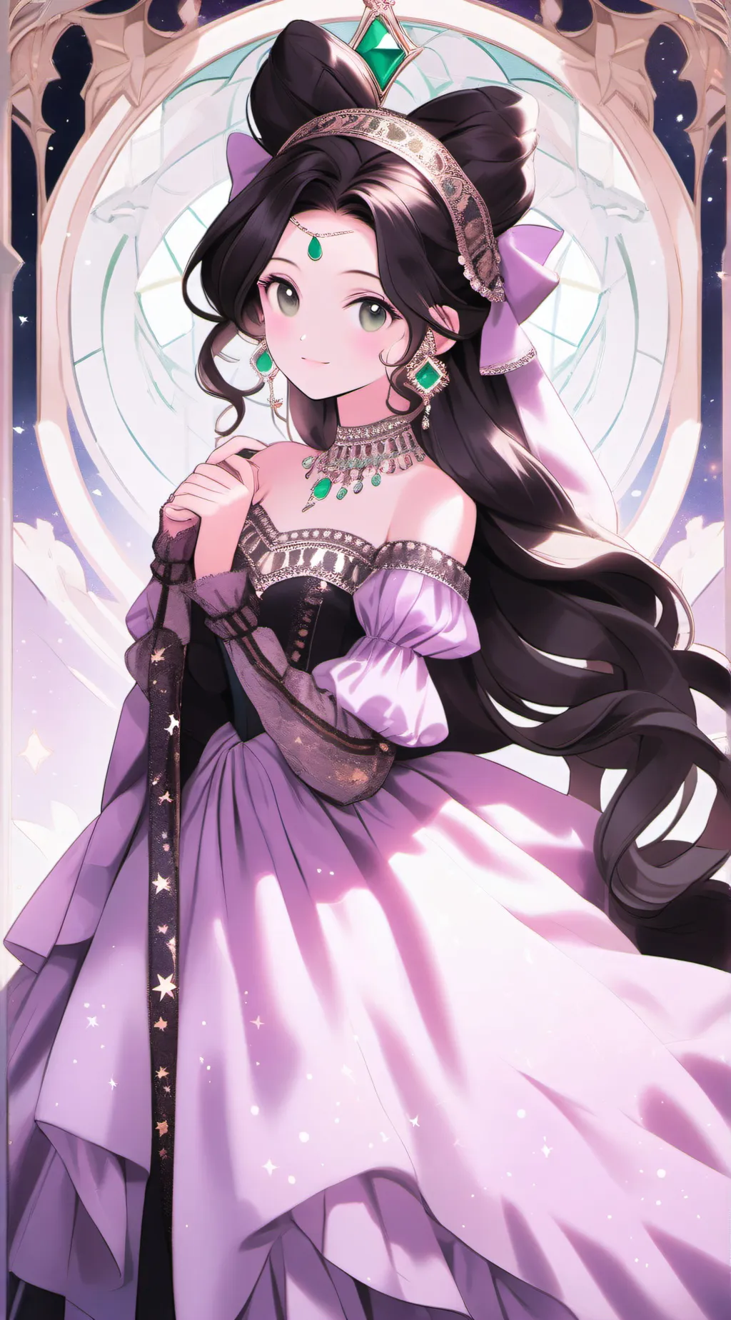 ai character: Esmeralda background