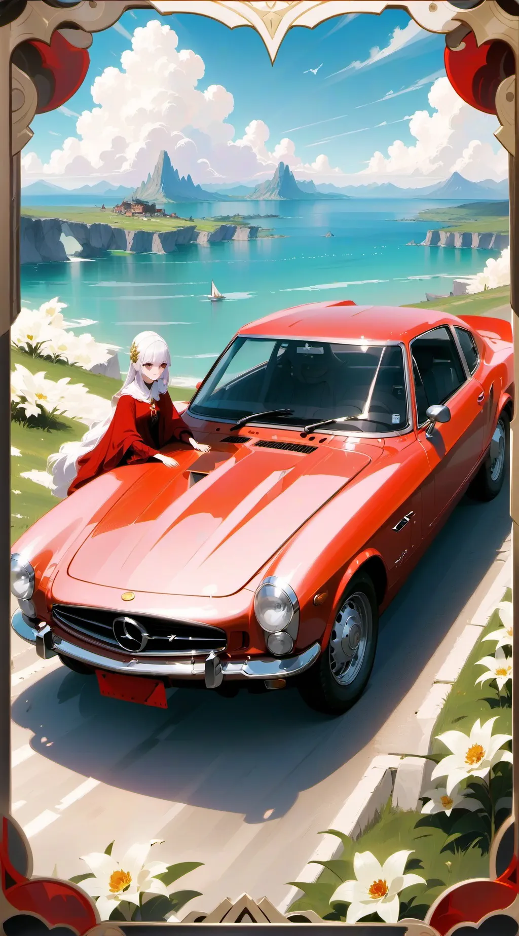 ai character: ur car background