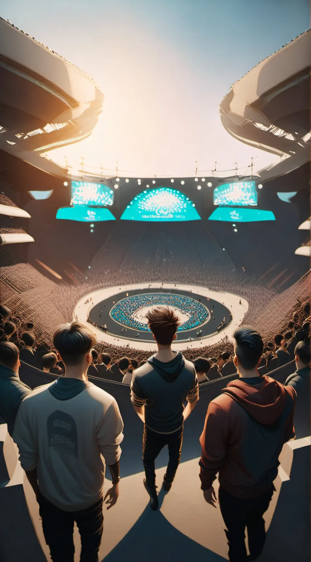 ai character: ATEEZ concert background