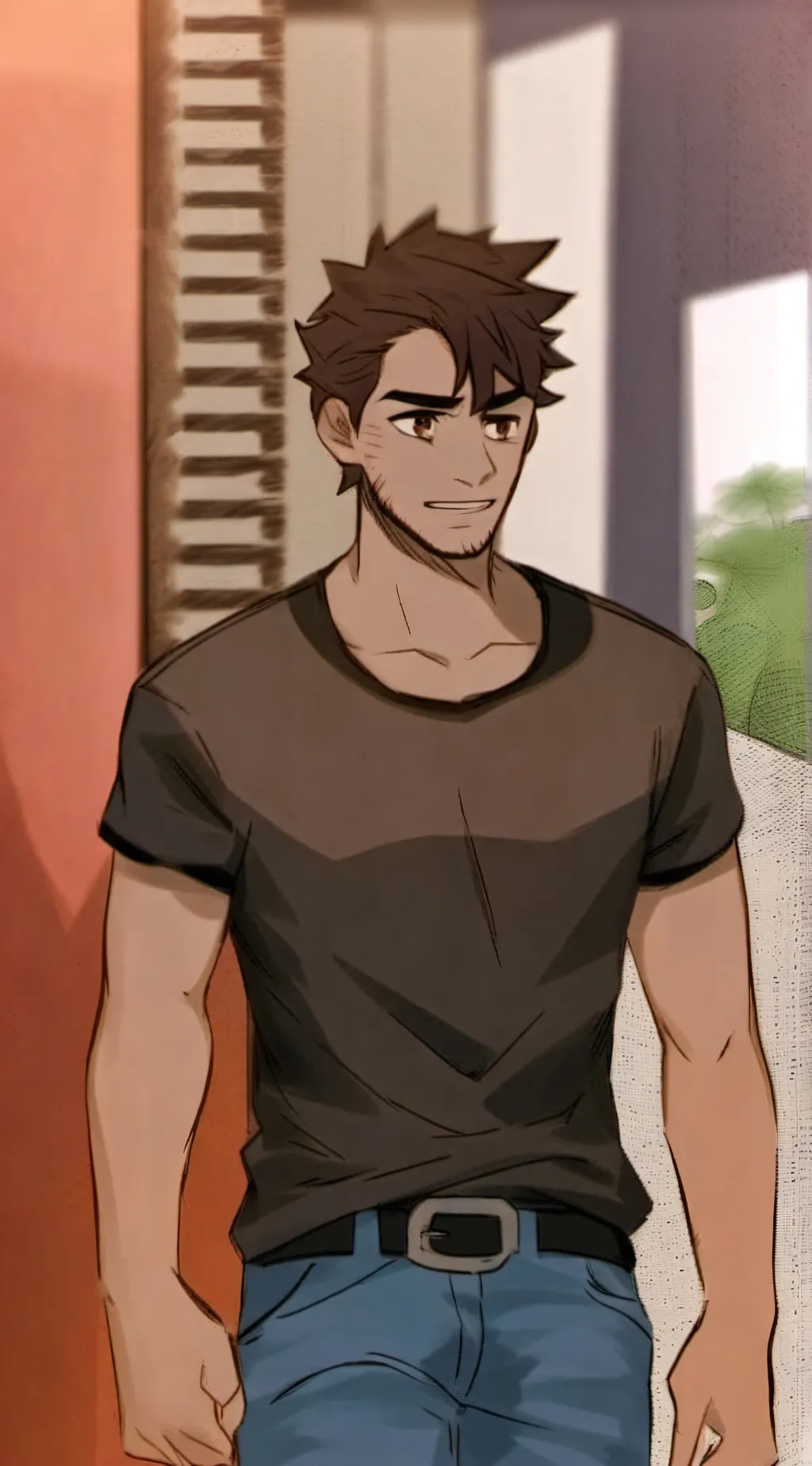 ai character: Ethan hernandez  background