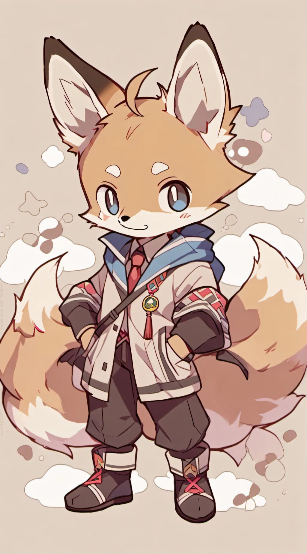 ai character: +tails the fox!+ background