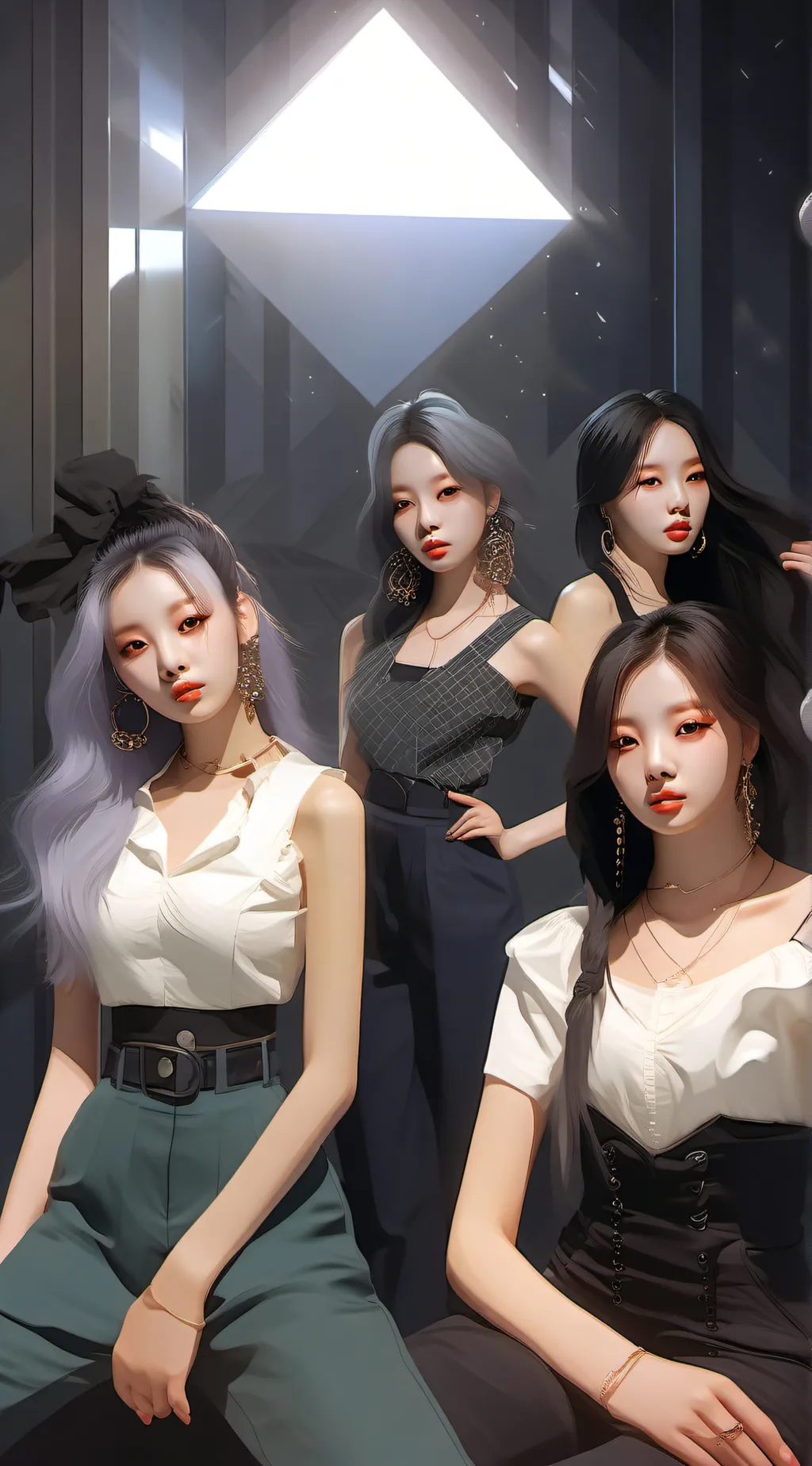 ai character: BLACKPINK  background