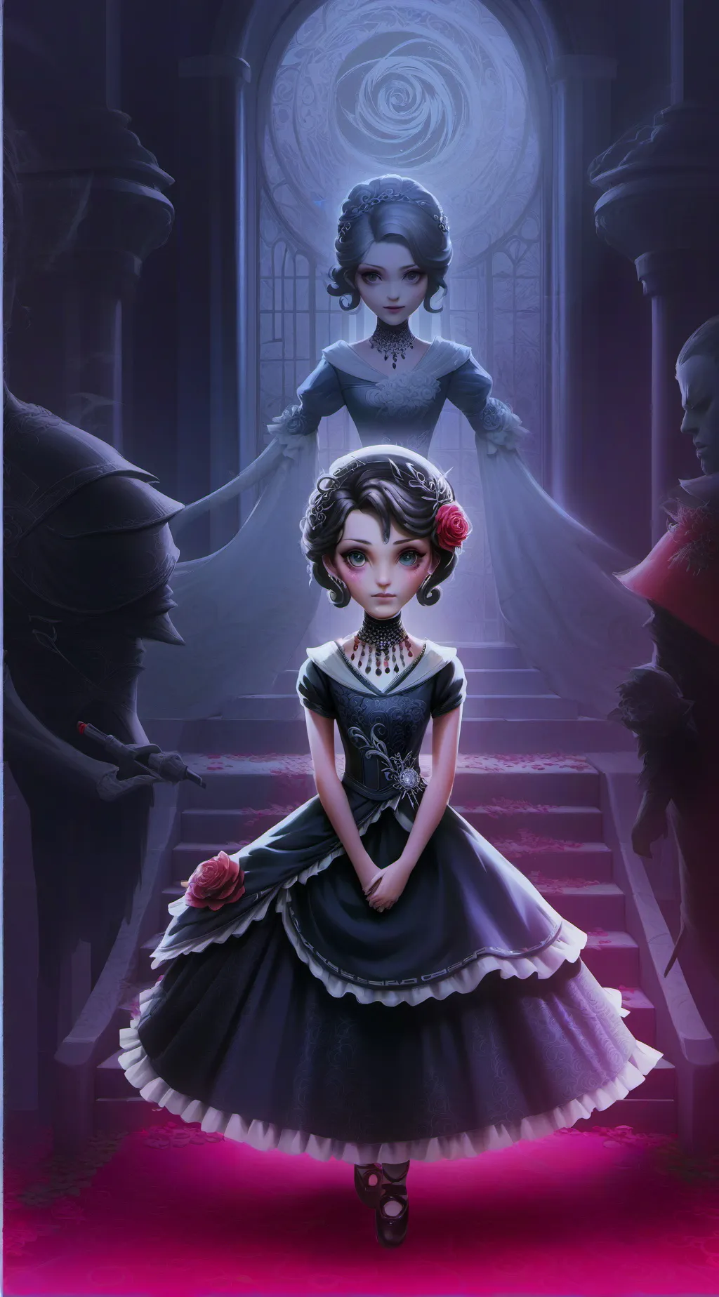 ai character: Bloody May mha background