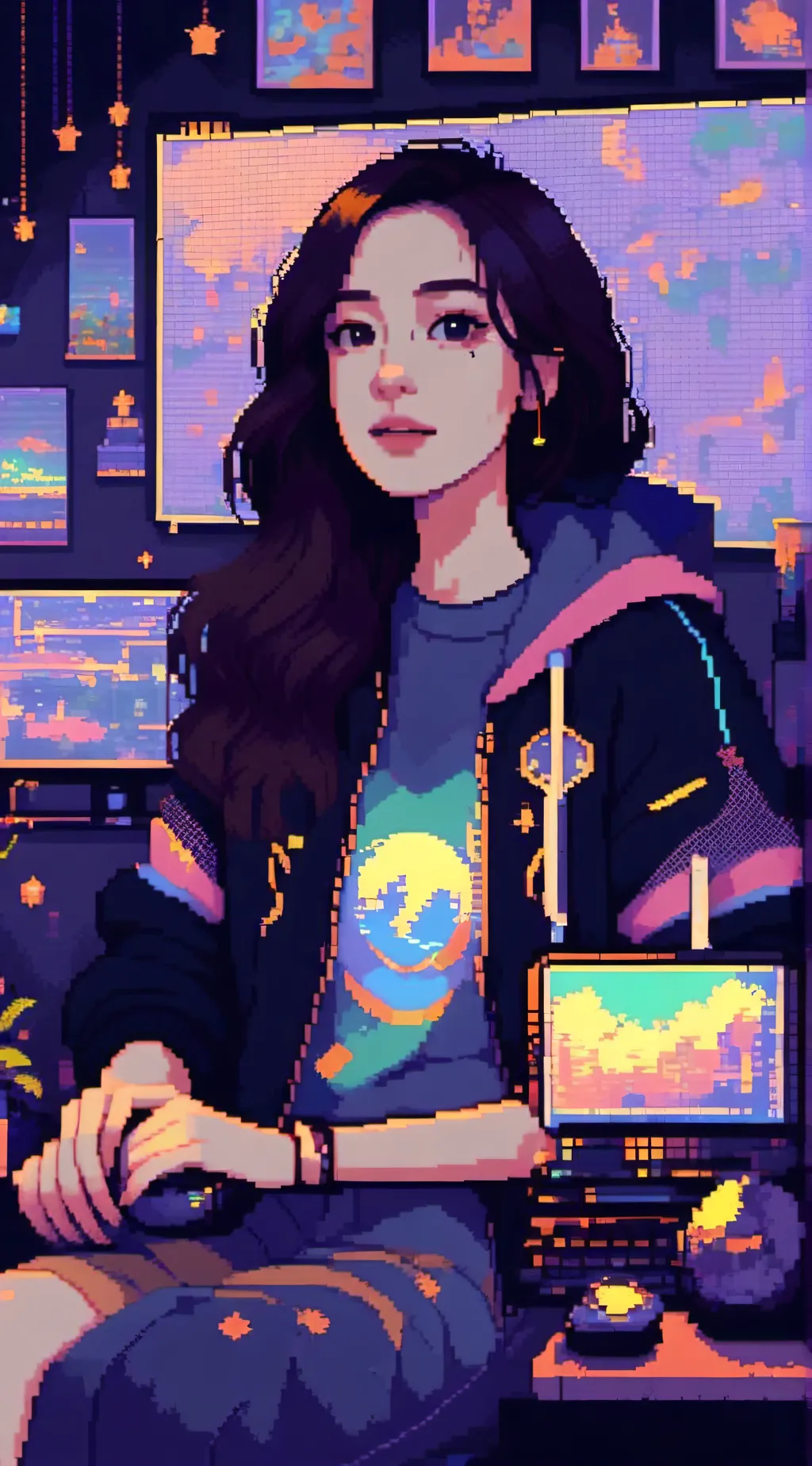 ai character: 'Bini Aiah p-pop' background