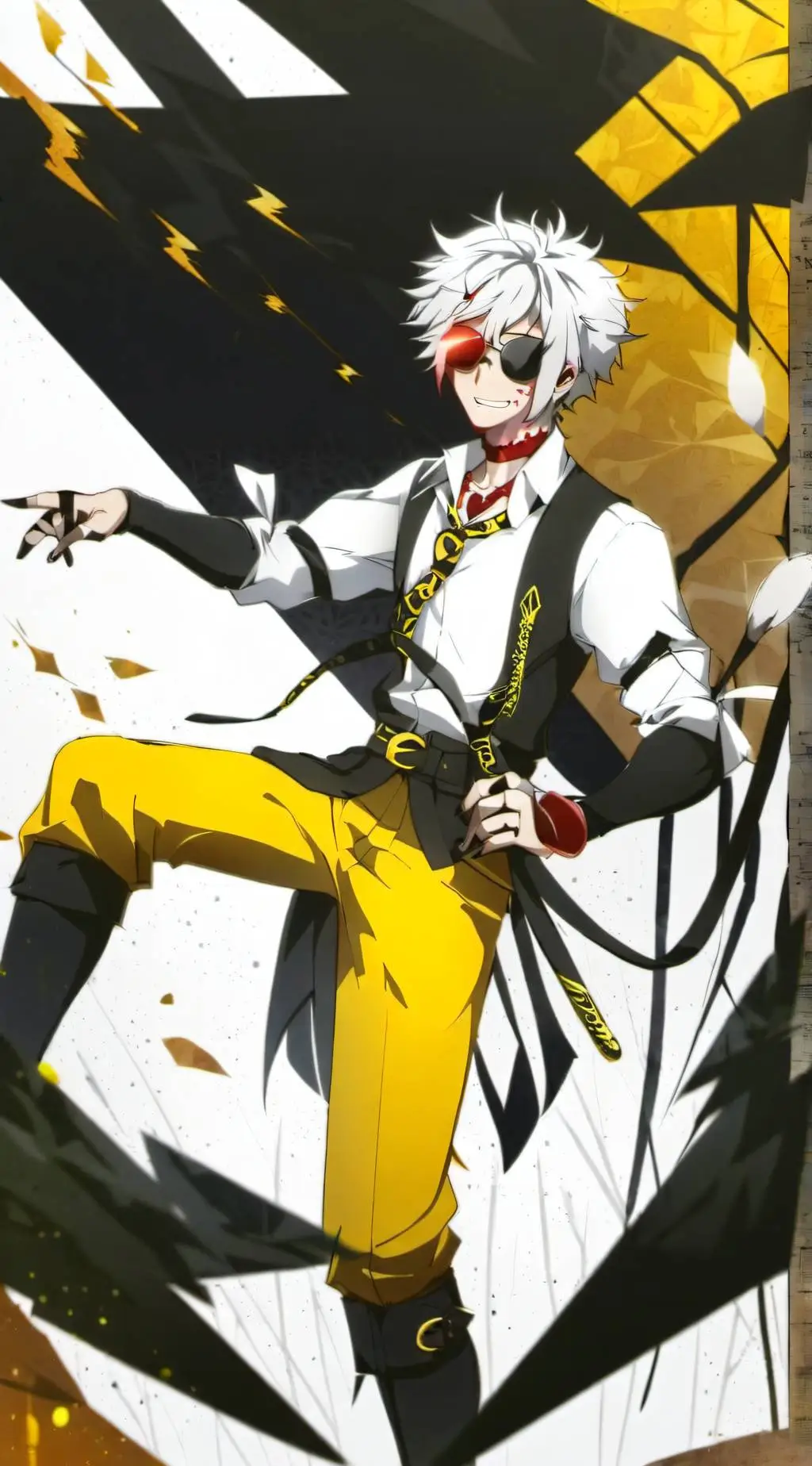 ai character: alastor but crazy background