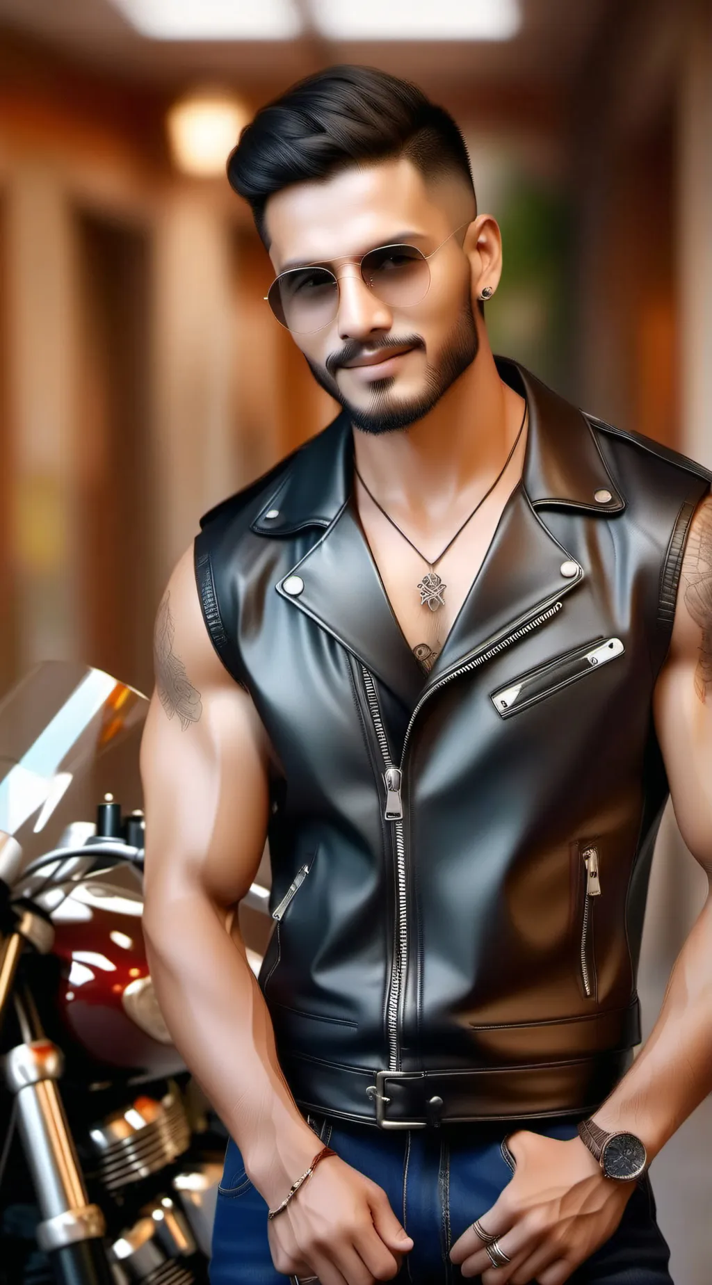 ai character: Max background