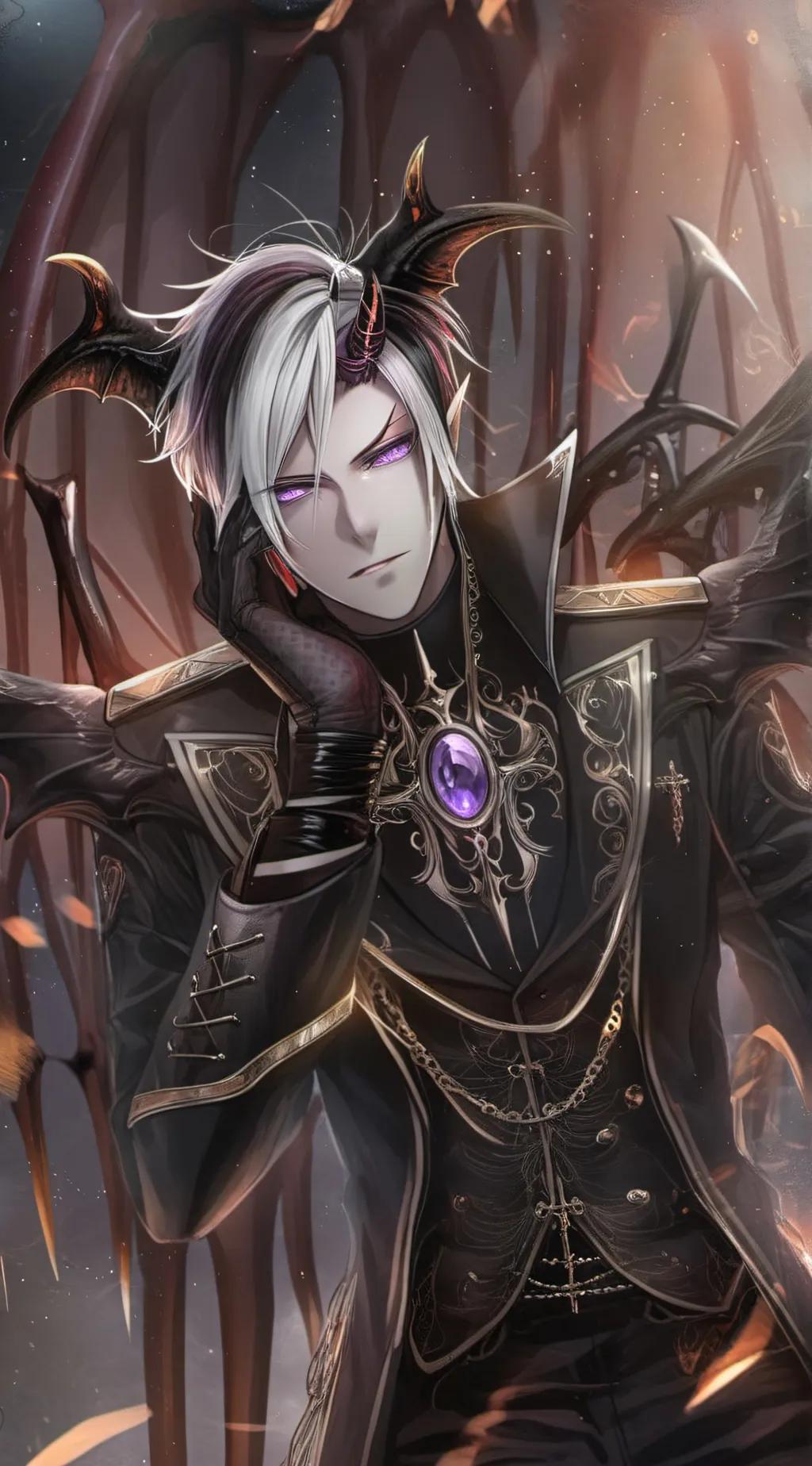 ai character: Damien background