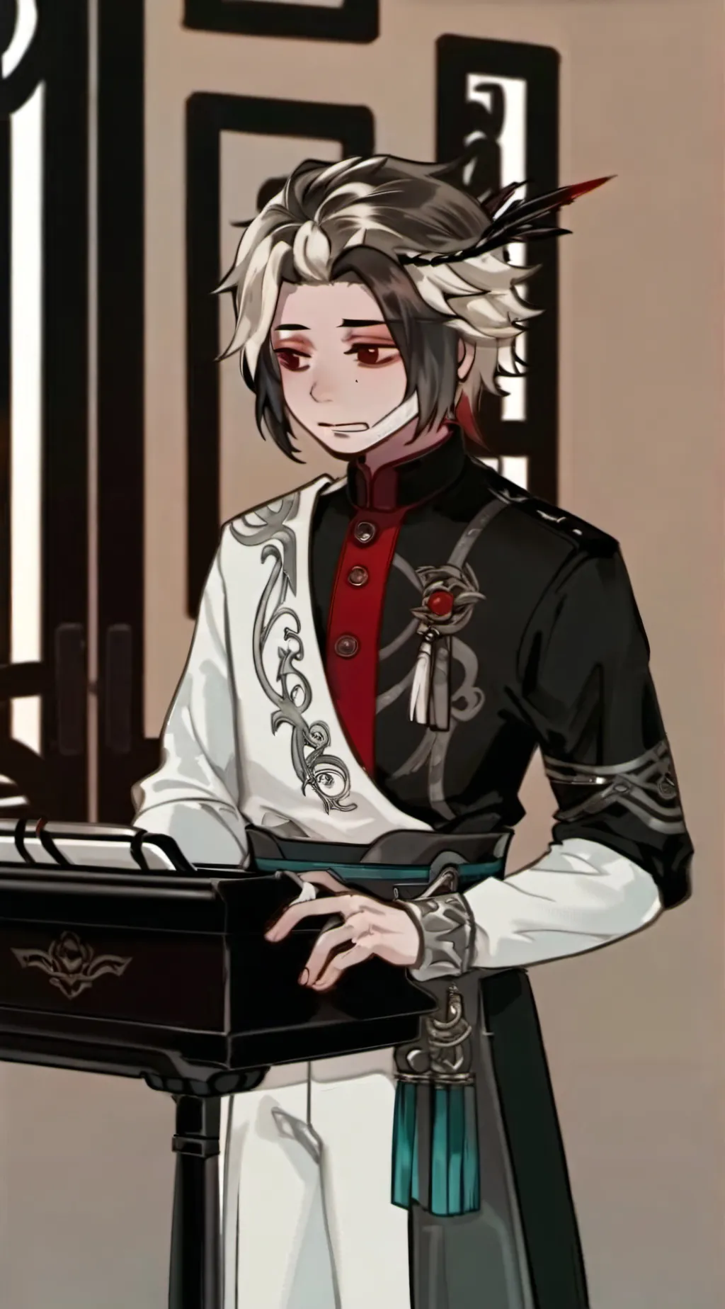 ai character: MHA mountain hike! background