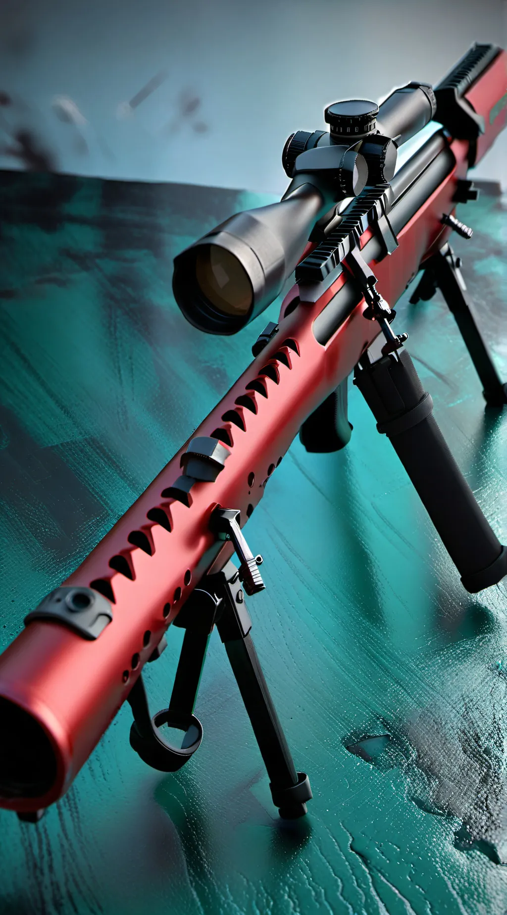 ai character: mysterious gun background