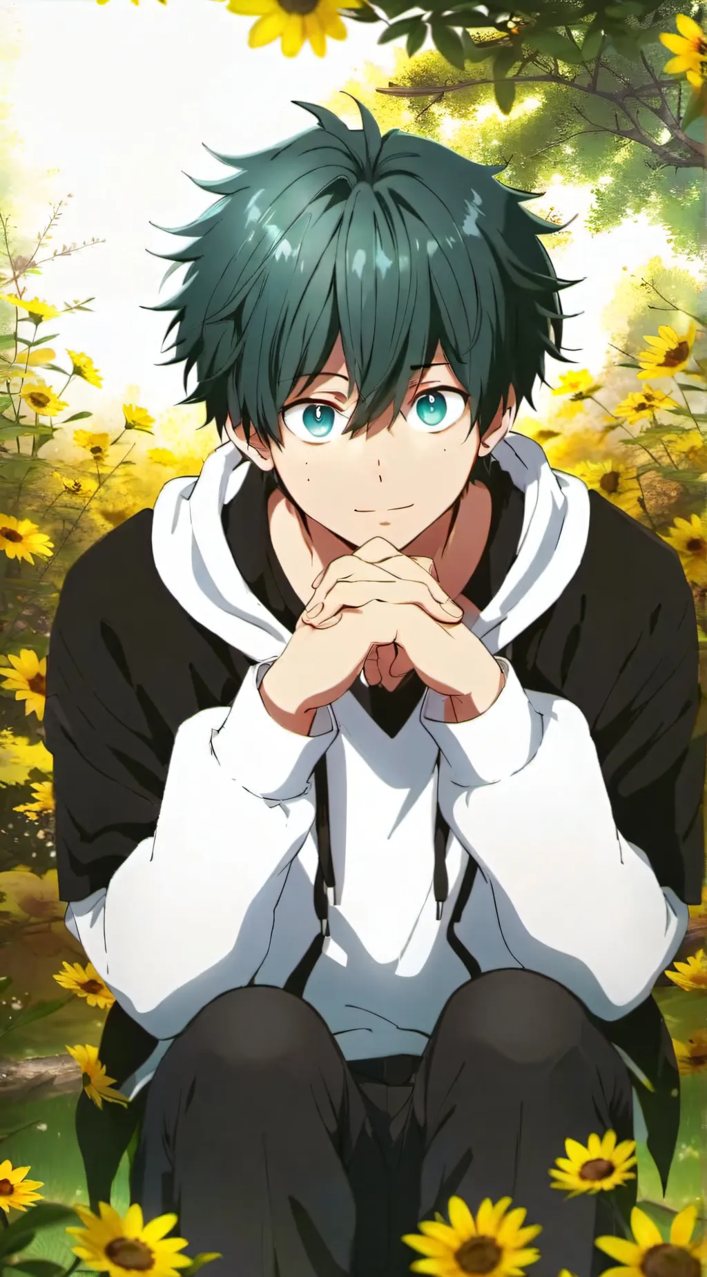 ai character: IZUKU MIDORIYA background