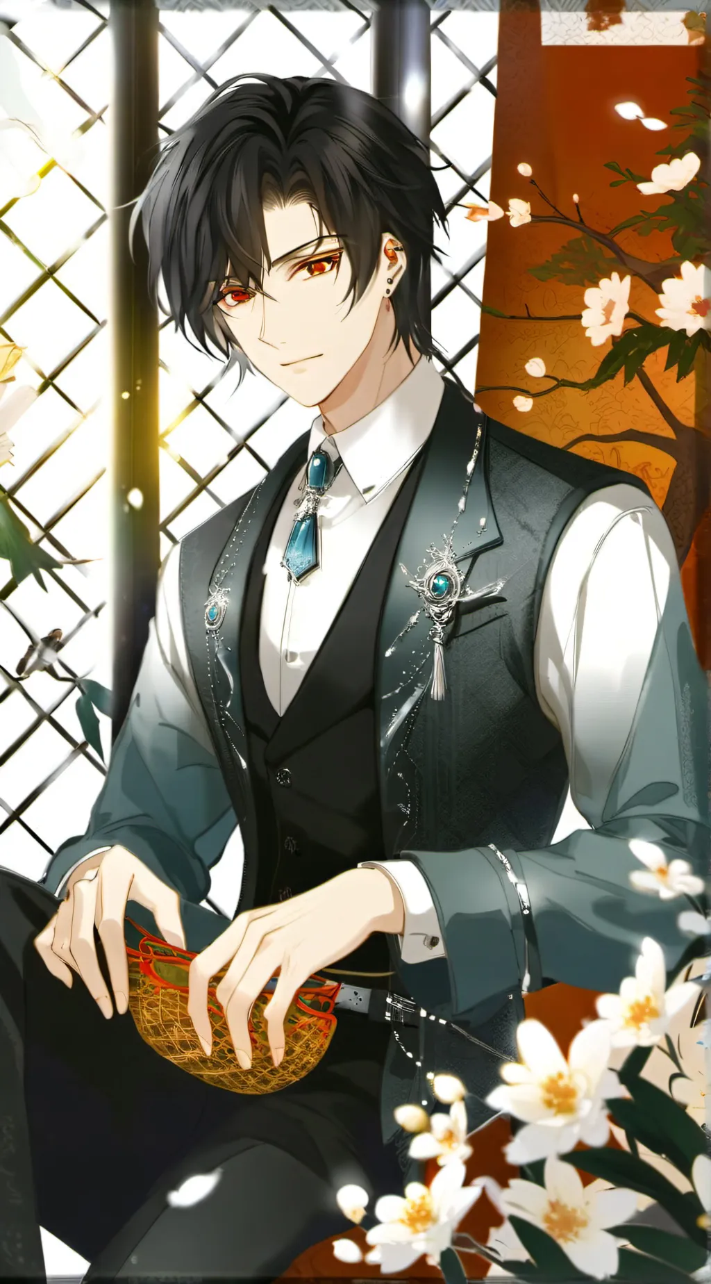 ai character: 🧡𝐛𝐤𝐝𝐤💚 background