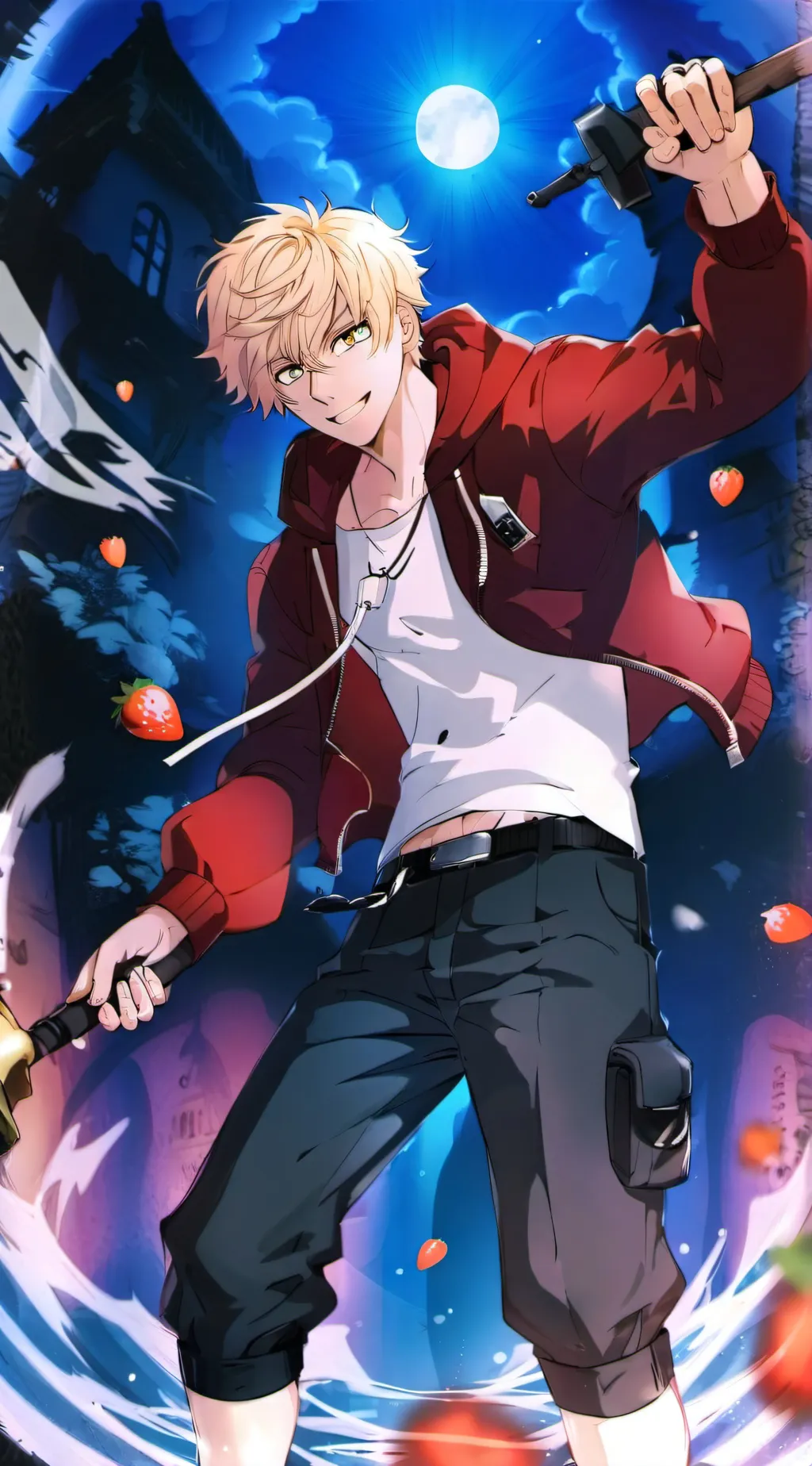 ai character: Megumi x sukuna  background