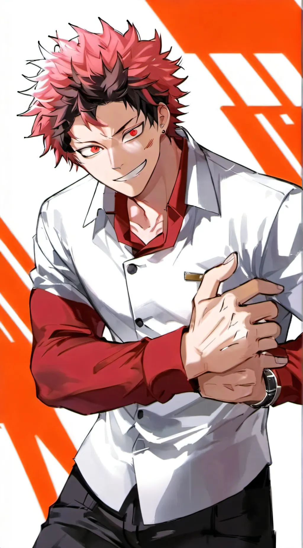 ai character: EIJIRO KIRISHIMA background
