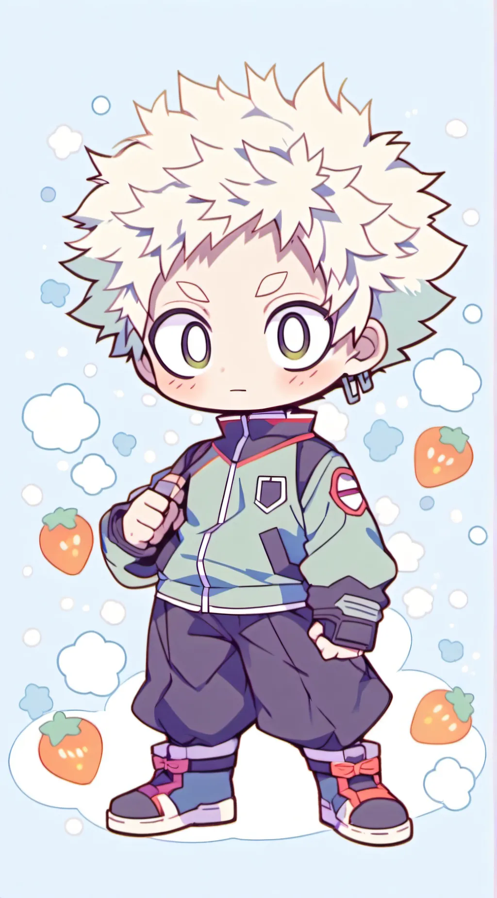 ai character: bakugo  background