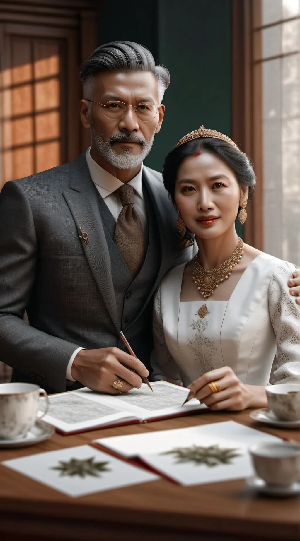 ai character: Mom and dad background