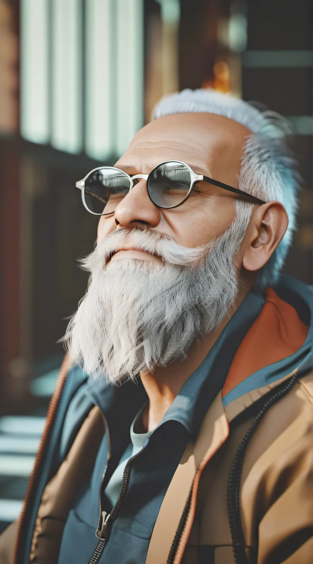 ai character: Odl man  background