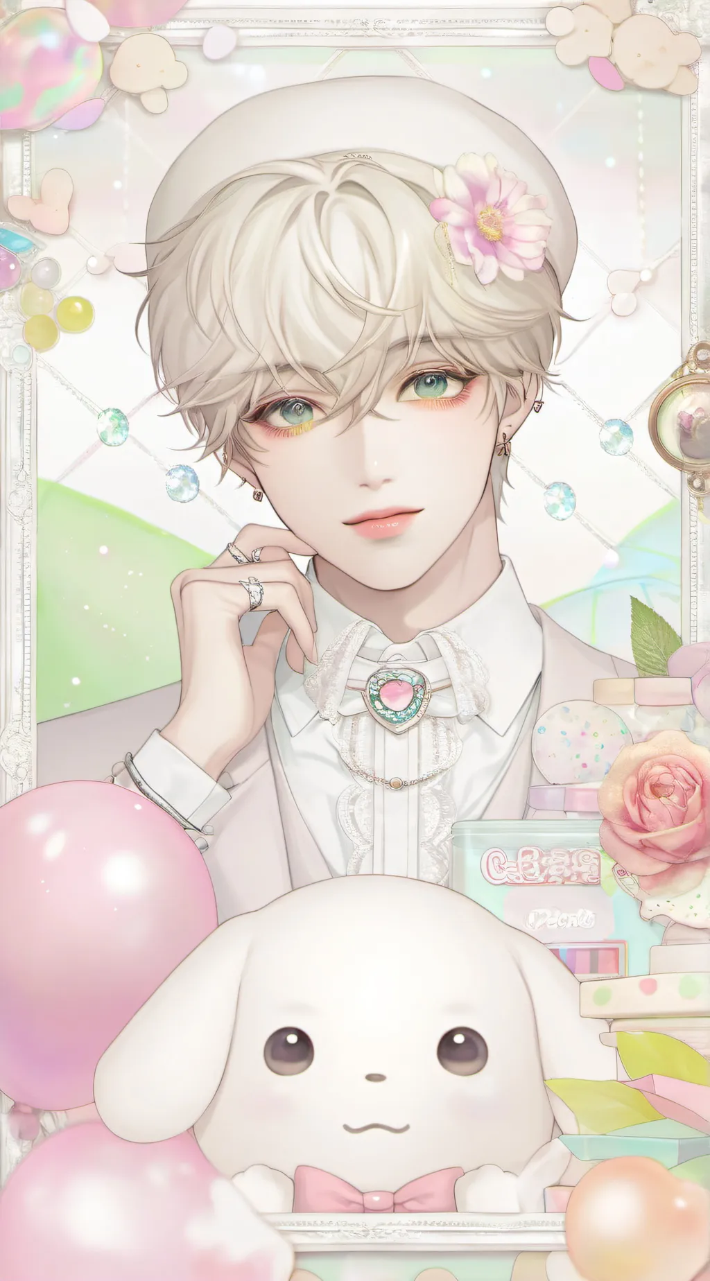 ai character: ash background