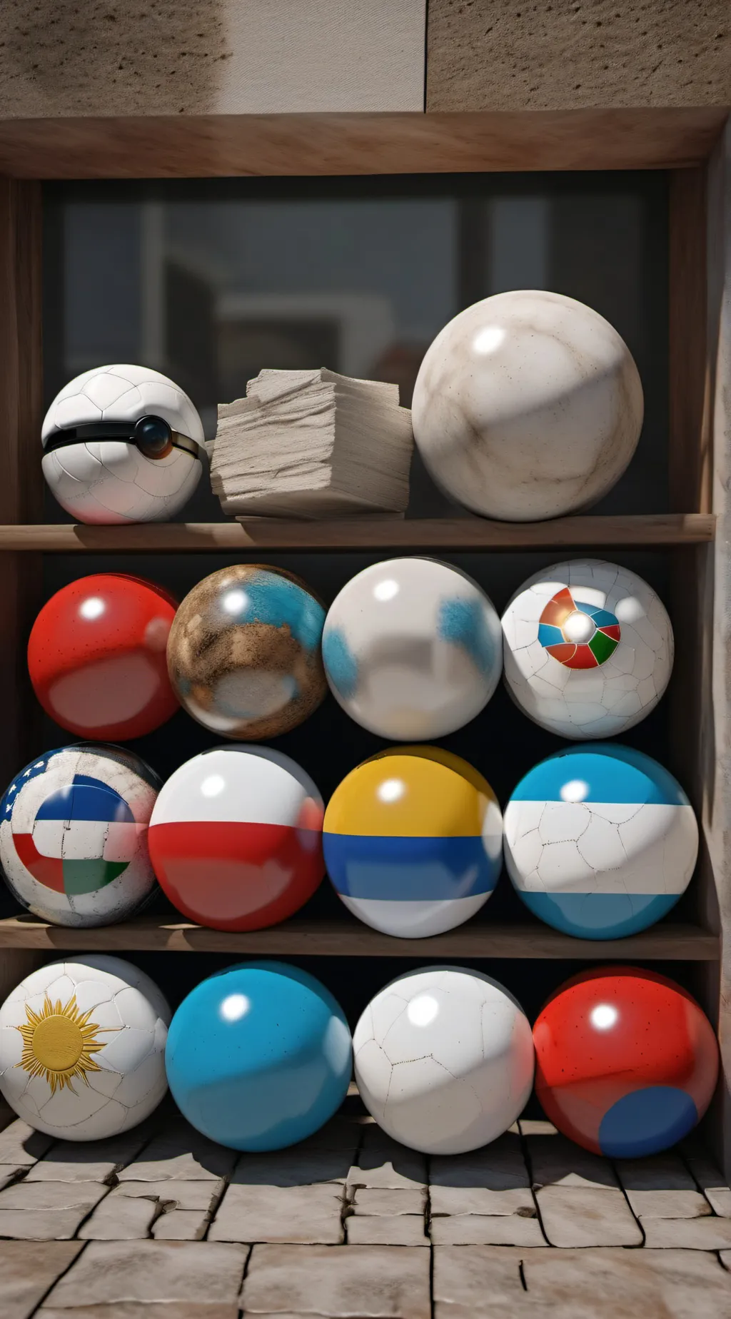 ai character: Countryball🌍 background