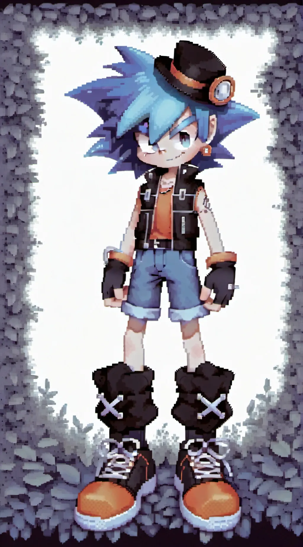 ai character: boyfriend  (fnf) background