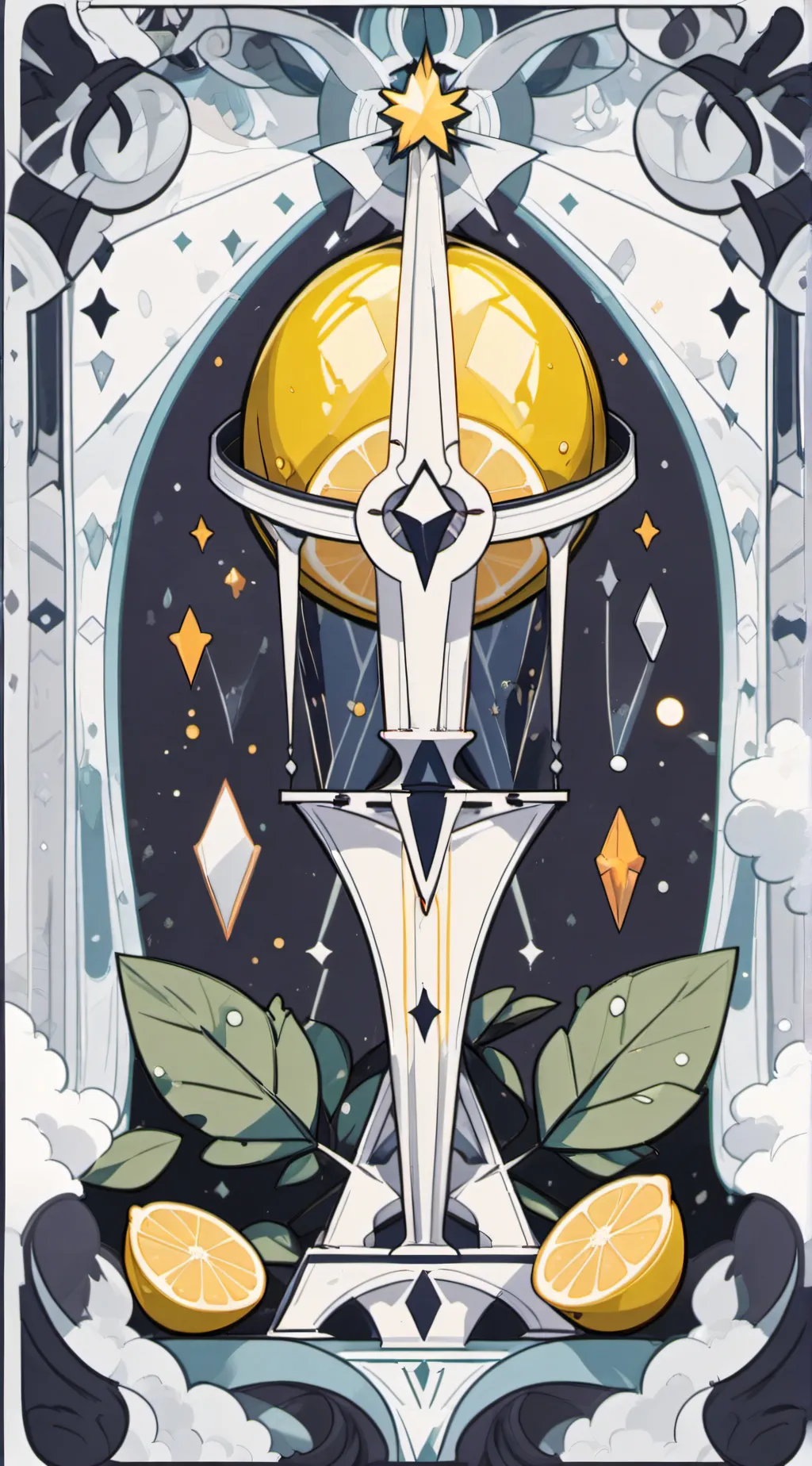 ai character: Lemon goddess  background