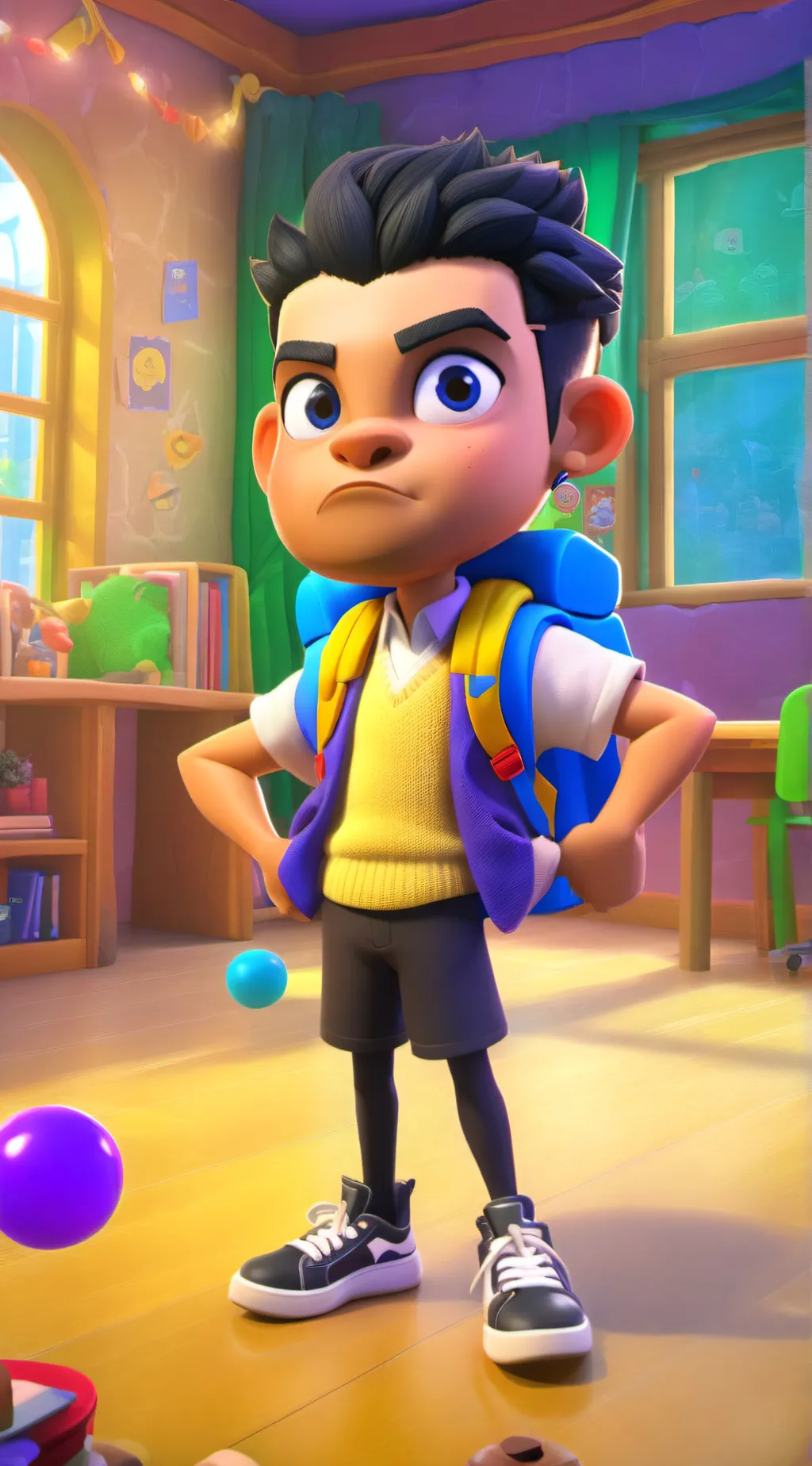 ai character: Weak Bully background